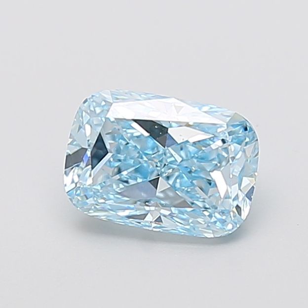 1.50 Carat Cushion Cut Fancy Blue