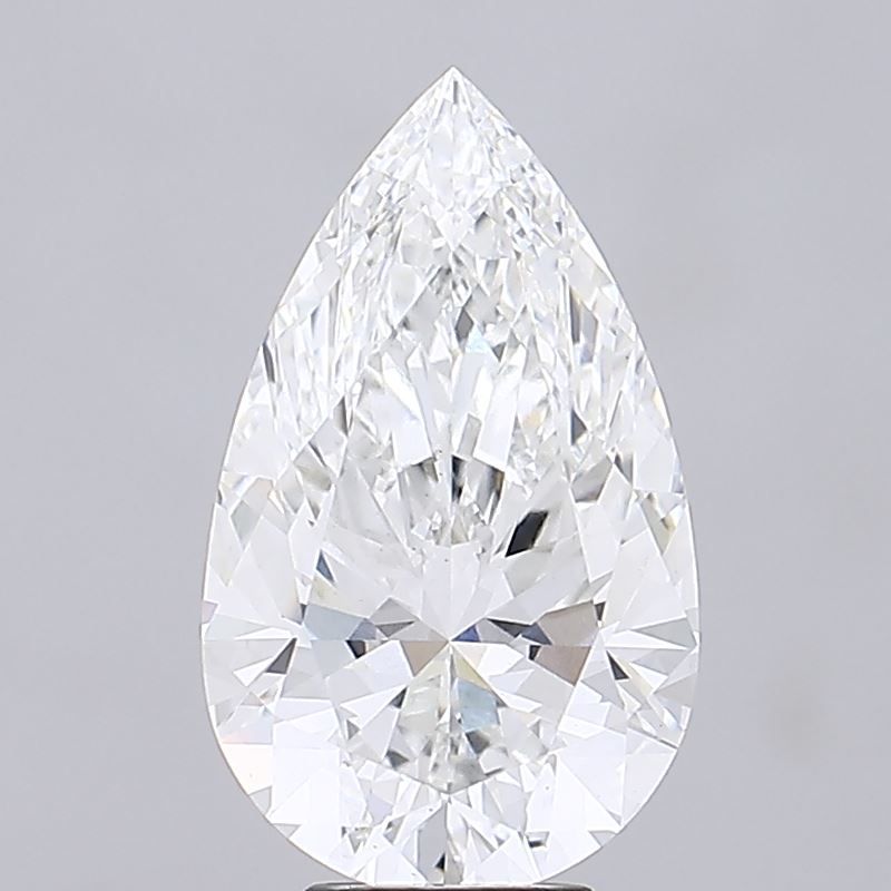 6.59 Carat F VVS2 Pear Lab Diamond