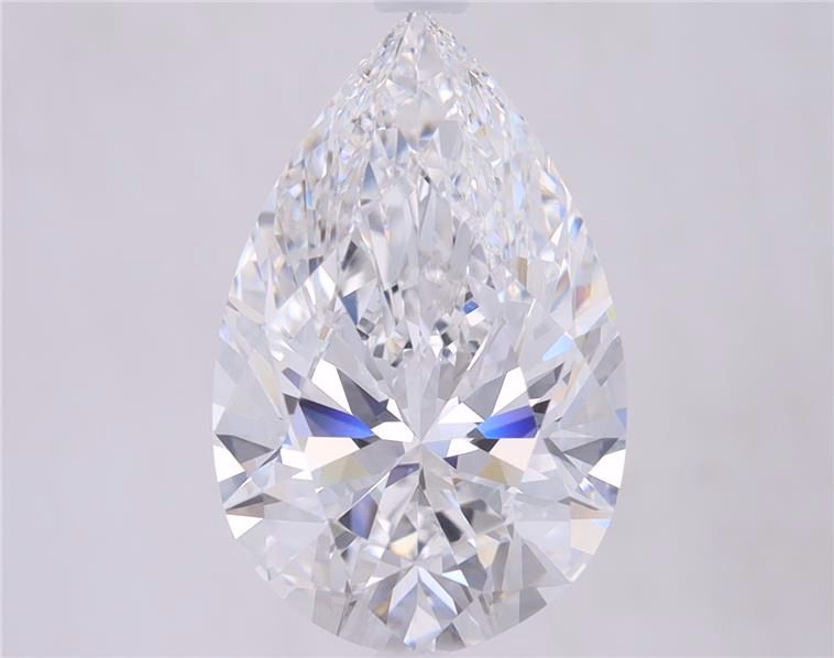 5.55 Carat D-VVS2 Pear Lab Diamond