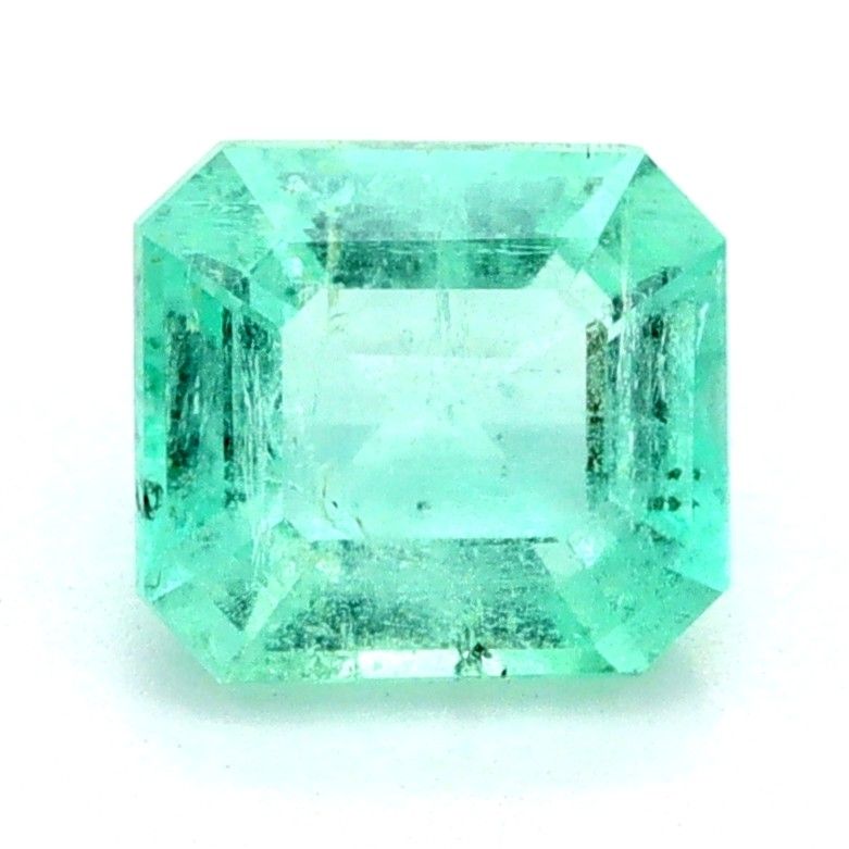 0.62 Carat Emerald  Cut Green Emerald
