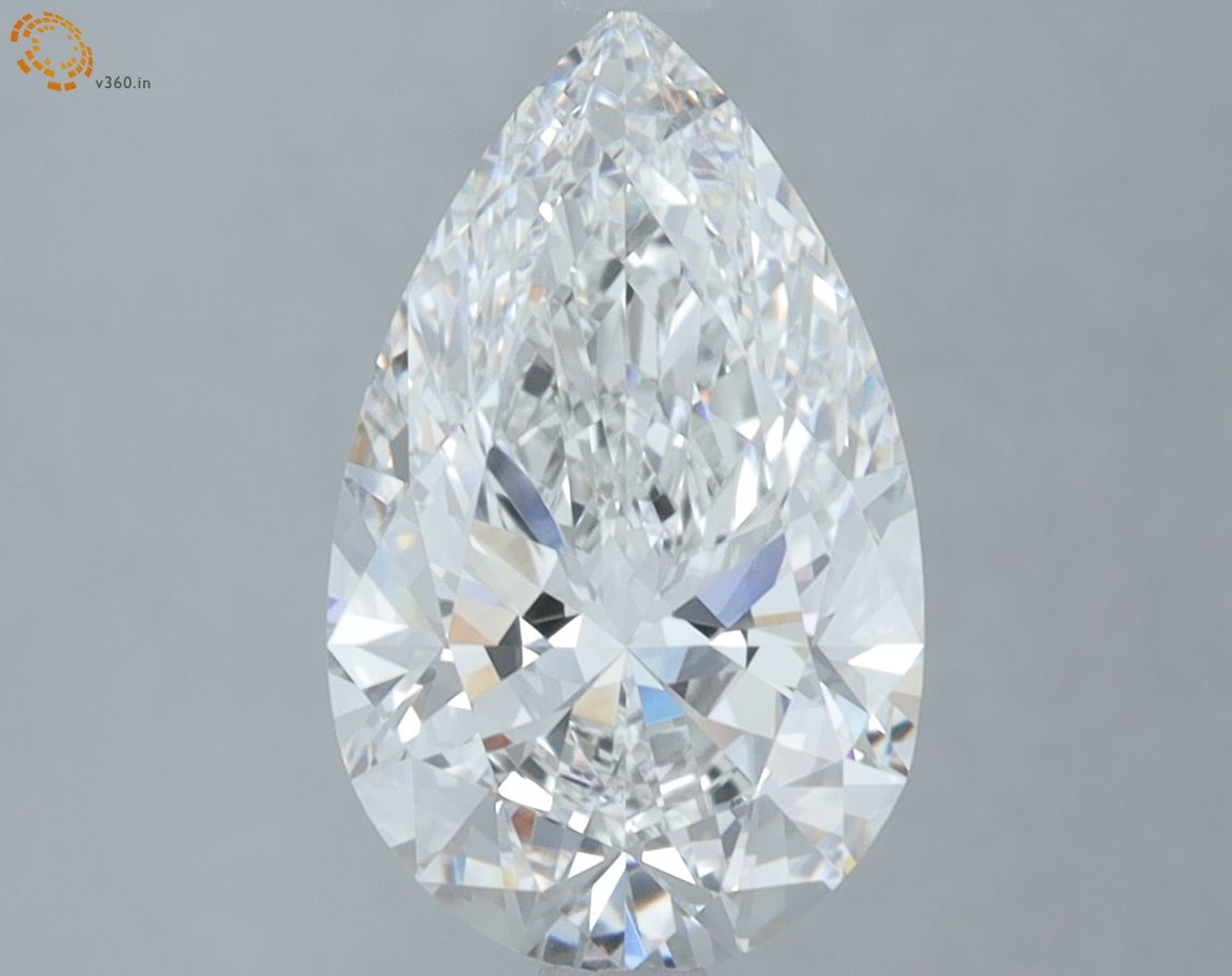 2.59 Carat E-VVS2 Pear Lab Diamond
