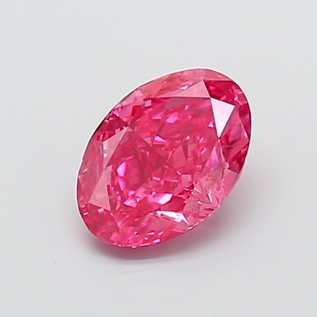 1.58 Carat Oval Cut Fancy Pink