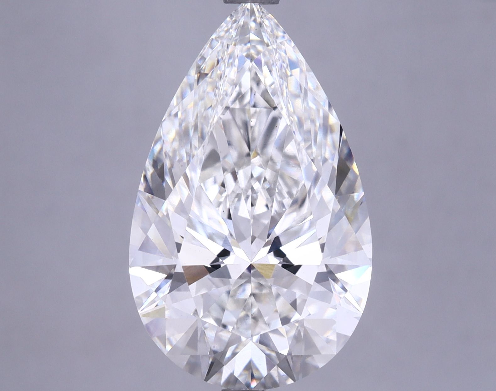 6.76 Carat G-VS2 Pear Lab Diamond