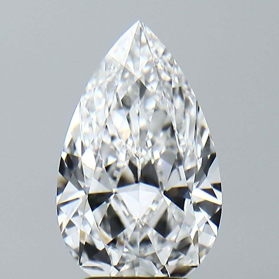 2.76 Carat E-VVS2 Pear Lab Diamond
