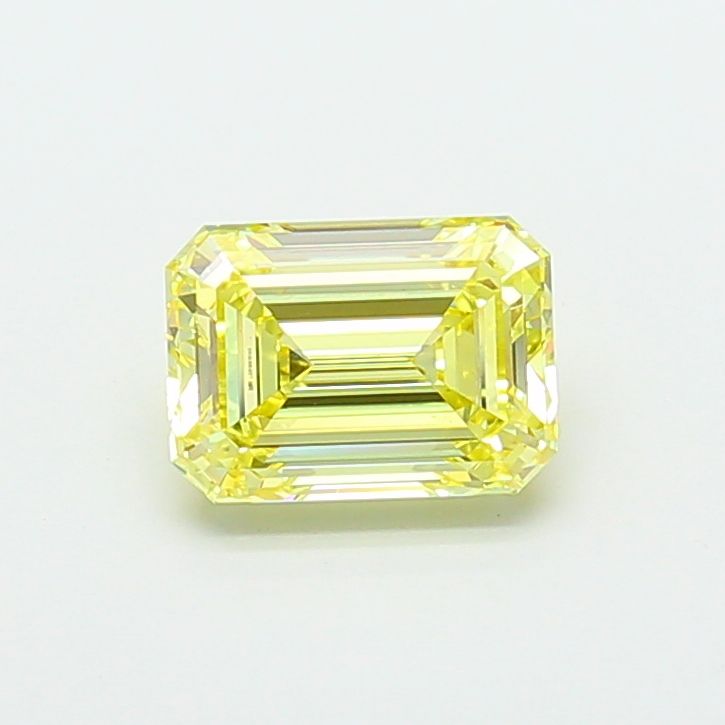 3.31 Carat Emerald Cut Fancy Yellow