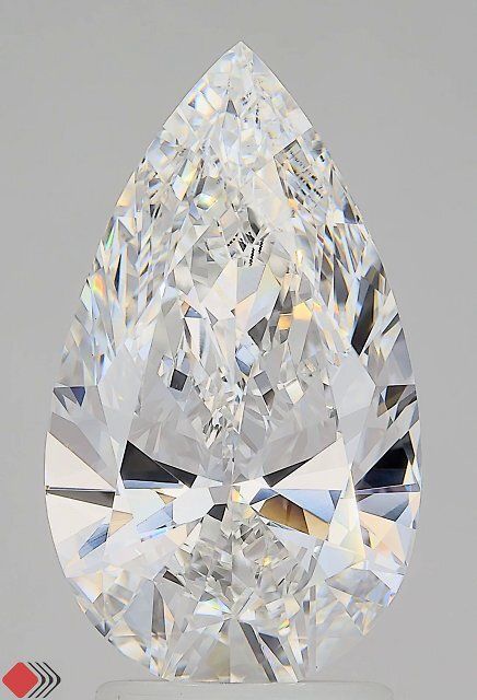 3.00 Carat E-VVS2 Pear Lab Diamond