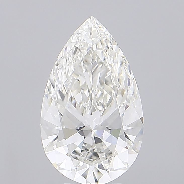 5.05 Carat G-VVS2 Pear Lab Diamond