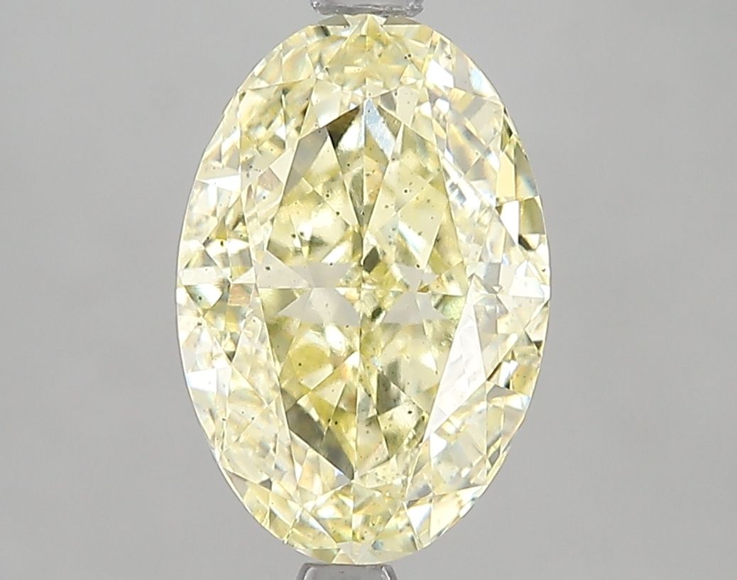 3.04 Carat Oval Cut Fancy Yellow
