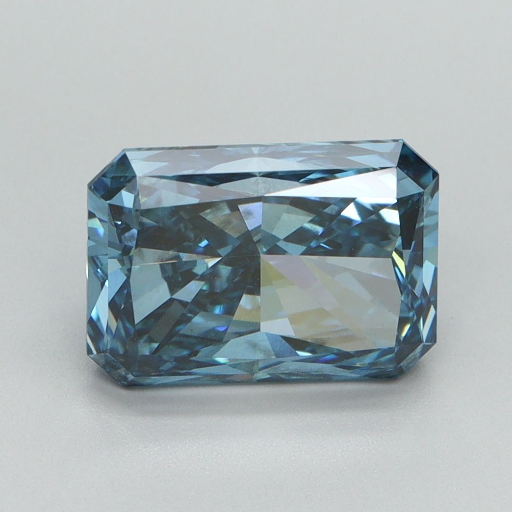 3.03 Carat Radiant Cut Fancy Blue