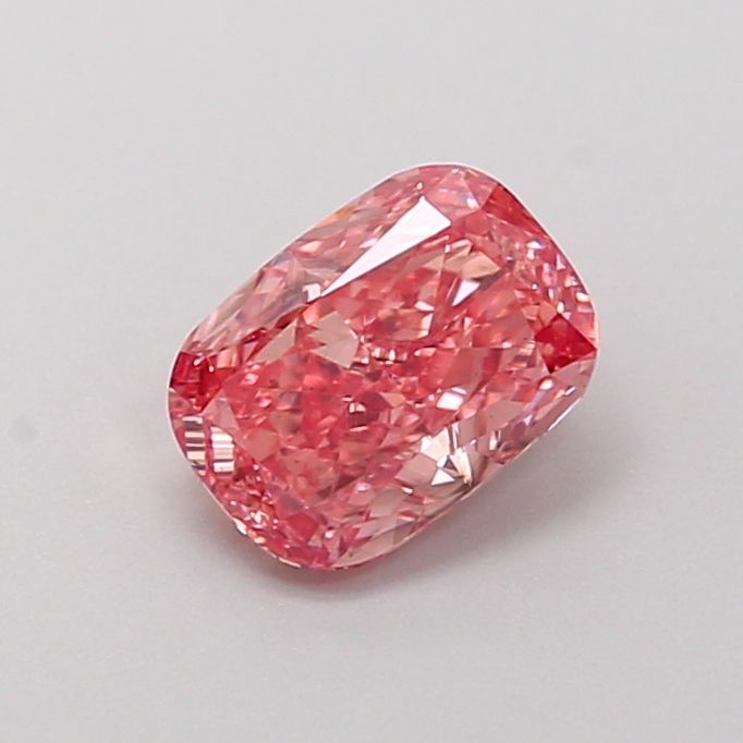 0.68 Carat Cushion Cut Fancy Pink