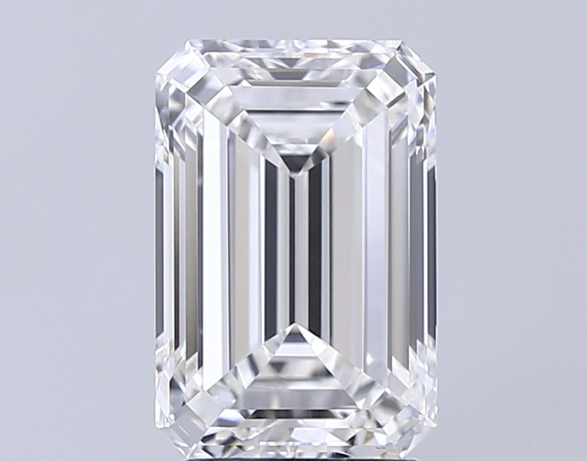 4.02 Carat F-VVS2 Emerald Lab Diamond