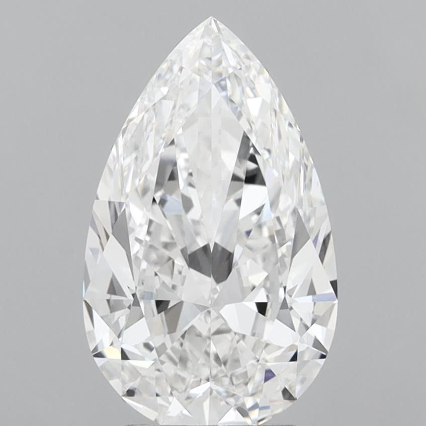 4.08 Carat E-VVS1 Pear Lab Diamond