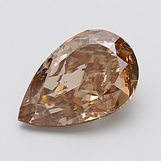 1.87 Carat Pear Cut Fancy Brown