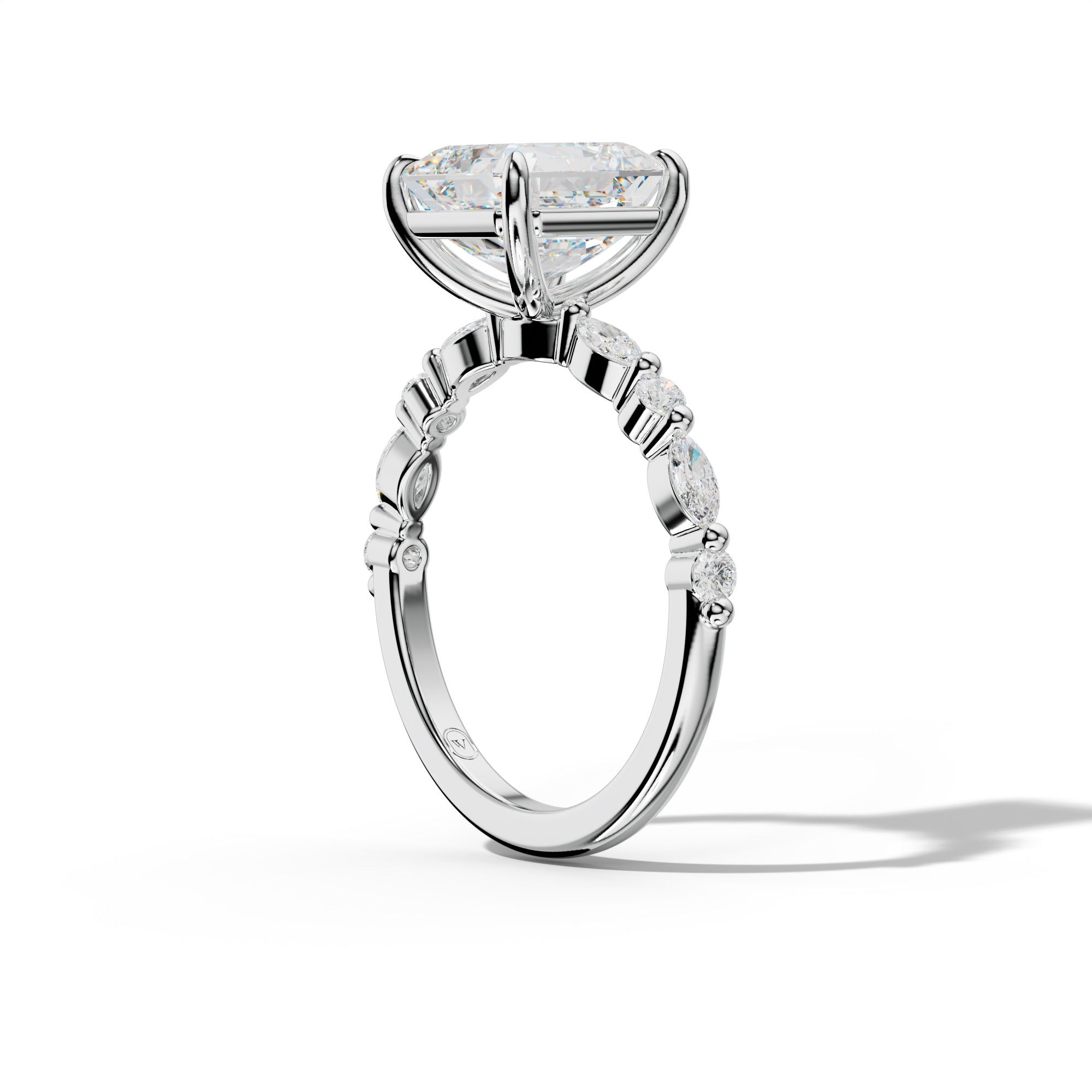 Rosie Asscher Diamond Engagement Ring