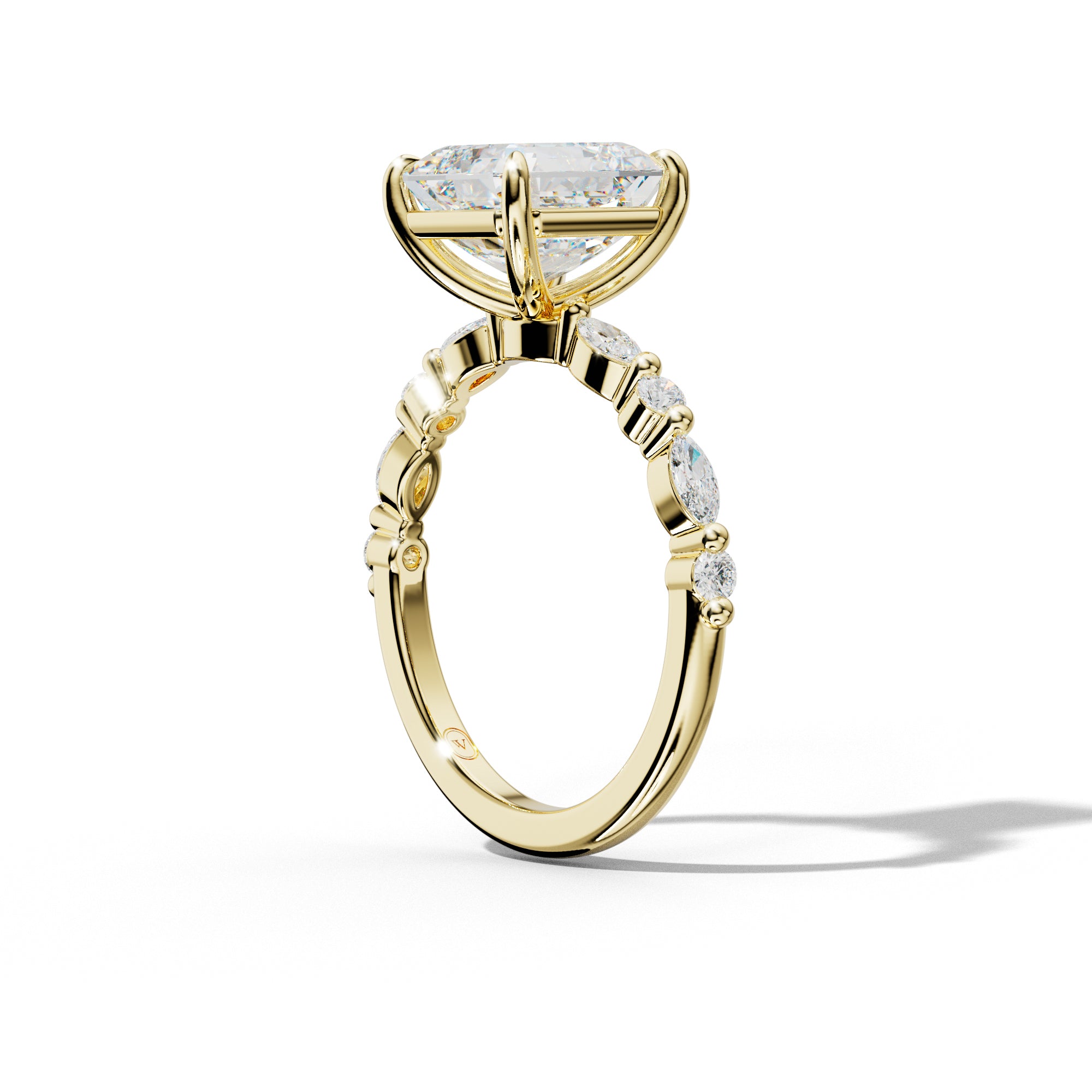 Rosie Asscher Diamond Engagement Ring