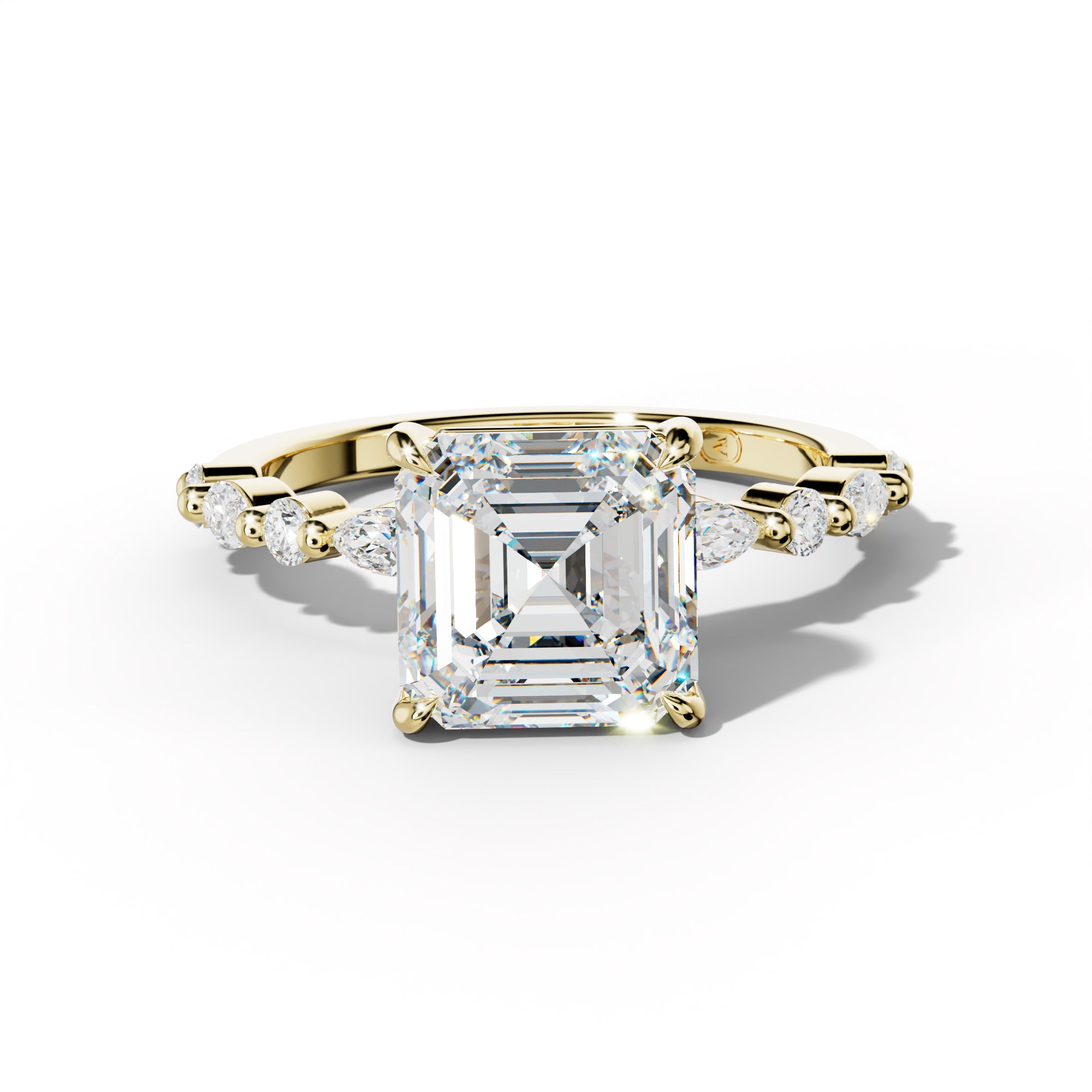 Rosie Asscher Diamond Engagement Ring