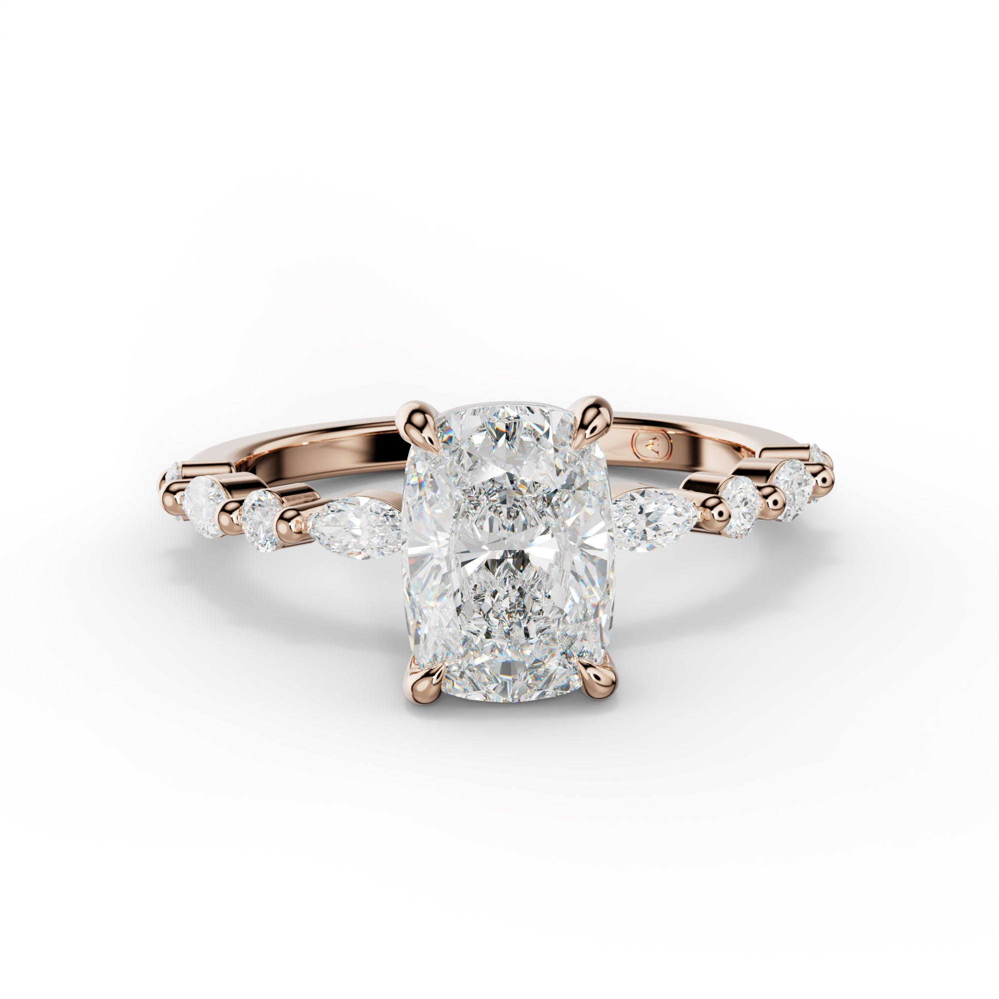Rosie Elongated Cushion Diamond Engagement Ring