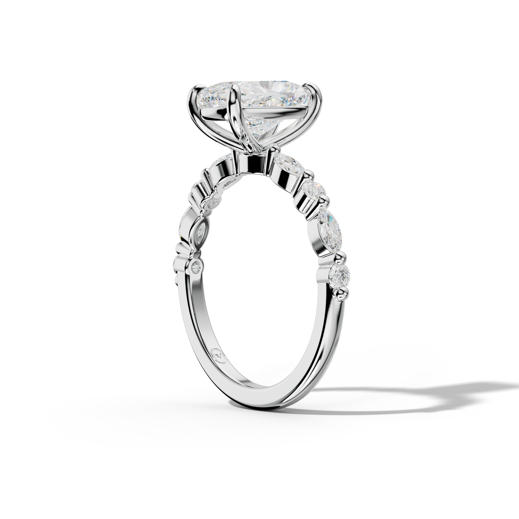 Rosie Elongated Cushion Diamond Engagement Ring