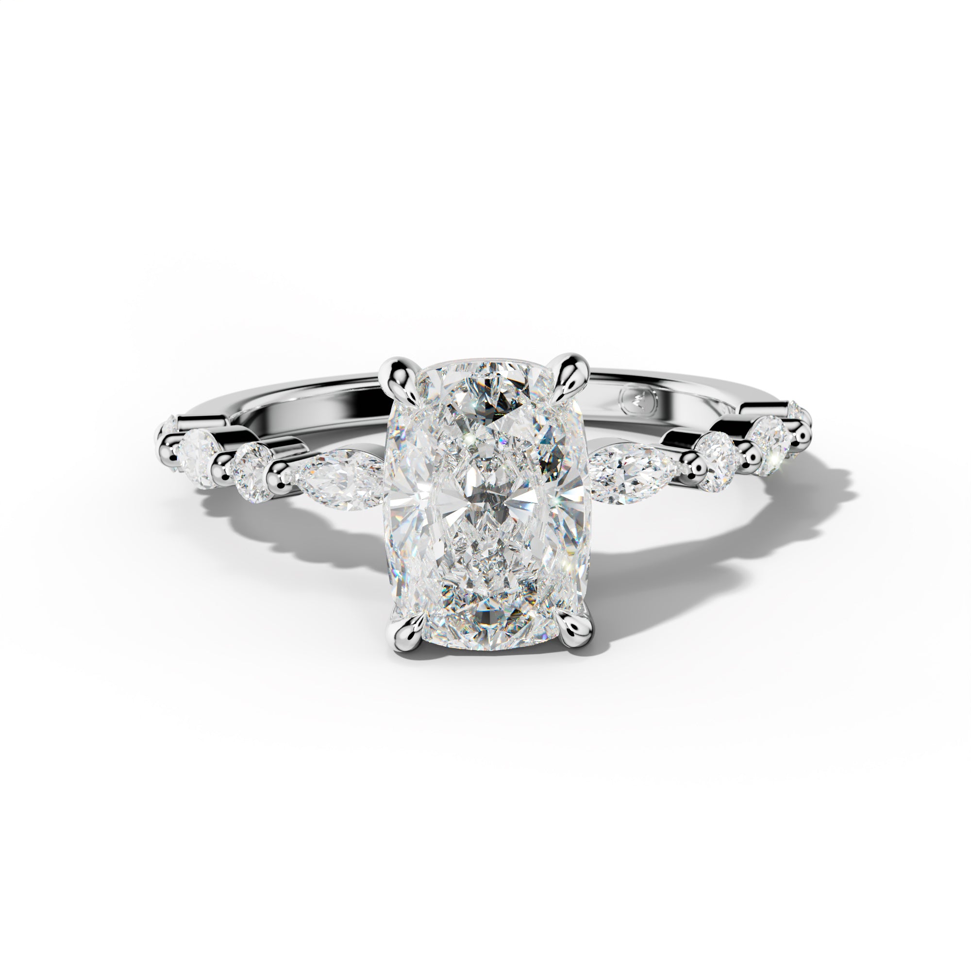 Rosie Elongated Cushion Diamond Engagement Ring
