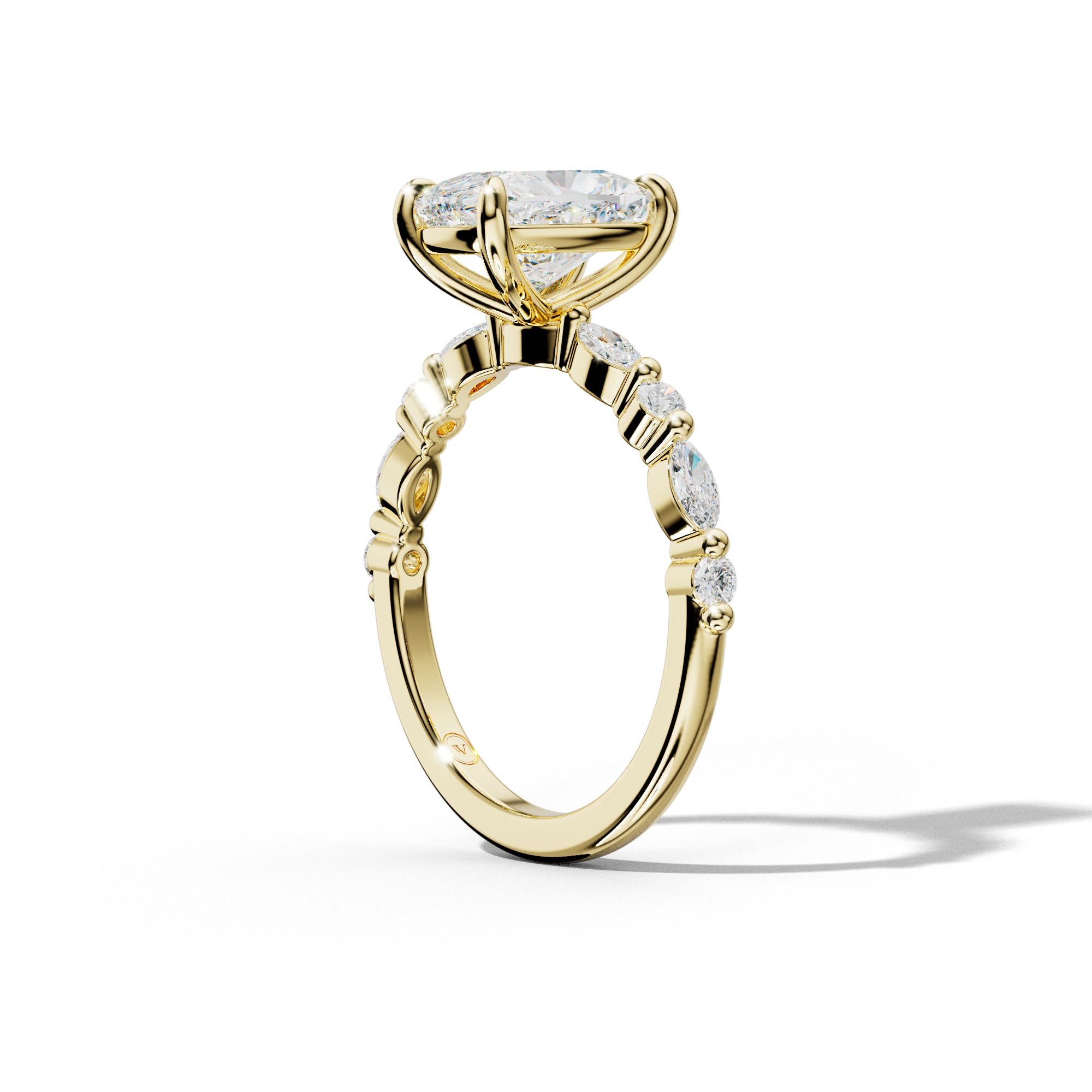 Rosie Elongated Cushion Diamond Engagement Ring