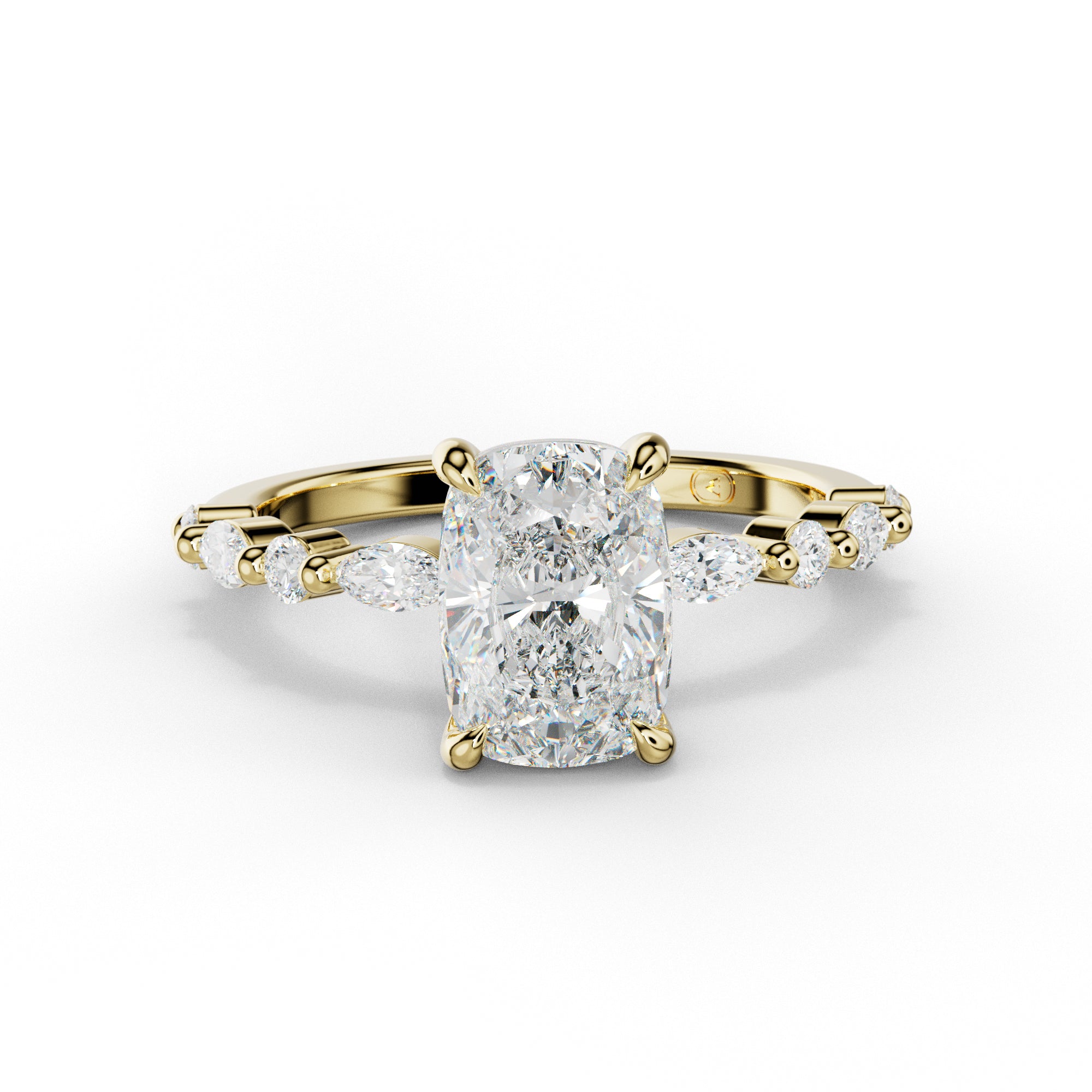 Rosie Elongated Cushion Diamond Engagement Ring
