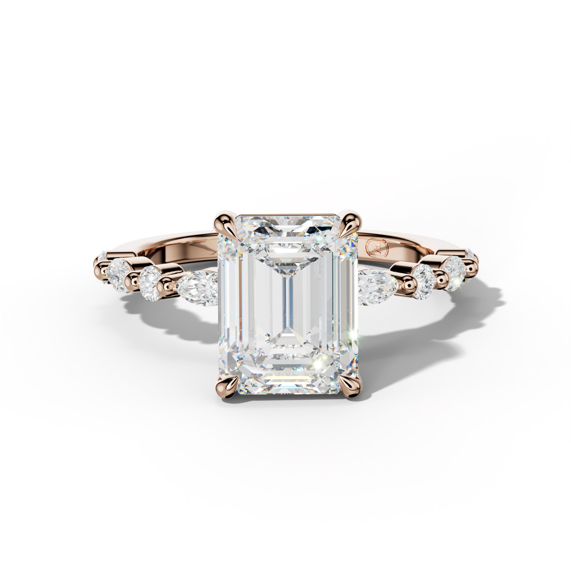Rosie Emerald Cut Engagement Ring
