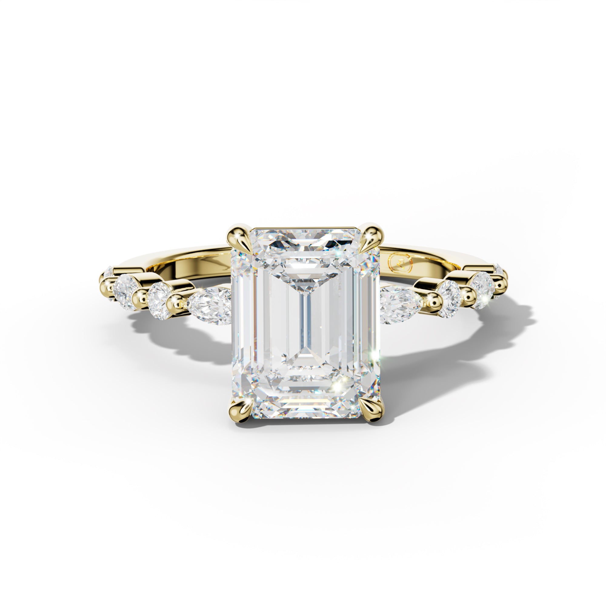 Rosie Emerald Cut Engagement Ring
