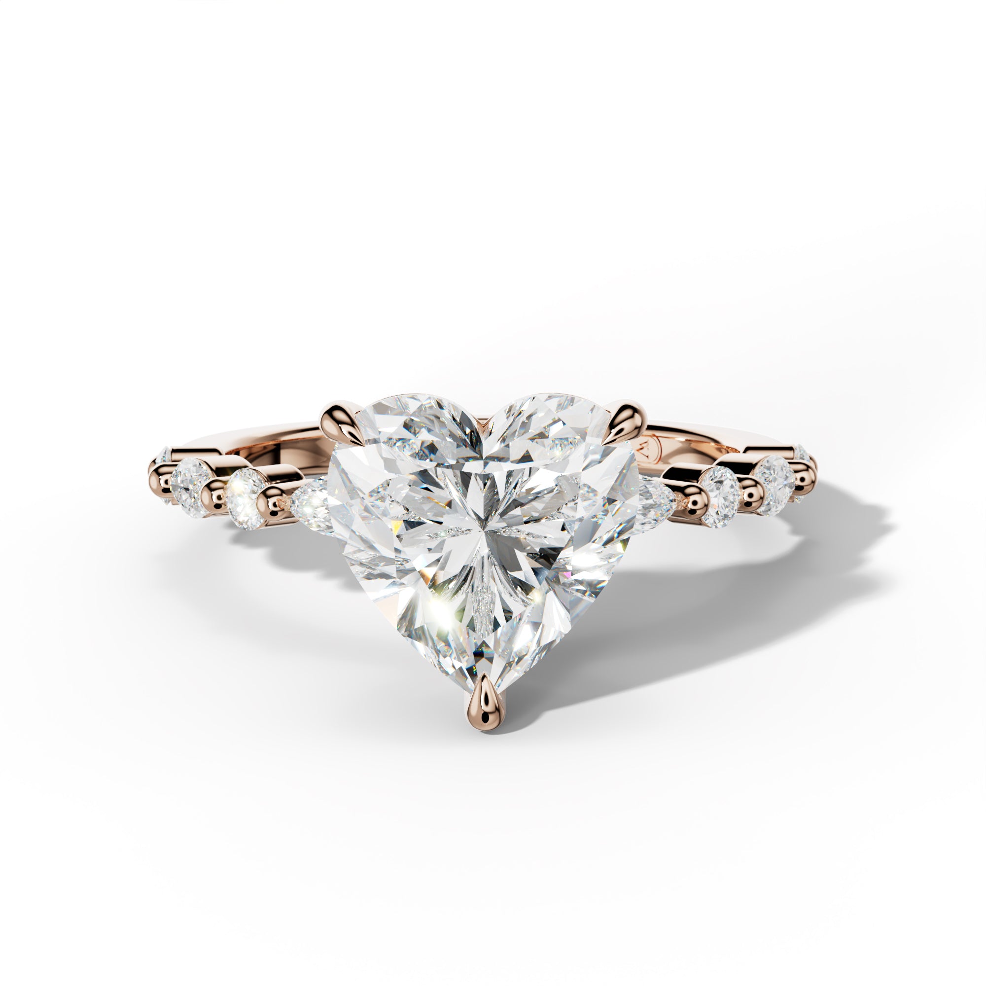 Rosie Heart Diamond Engagement Ring