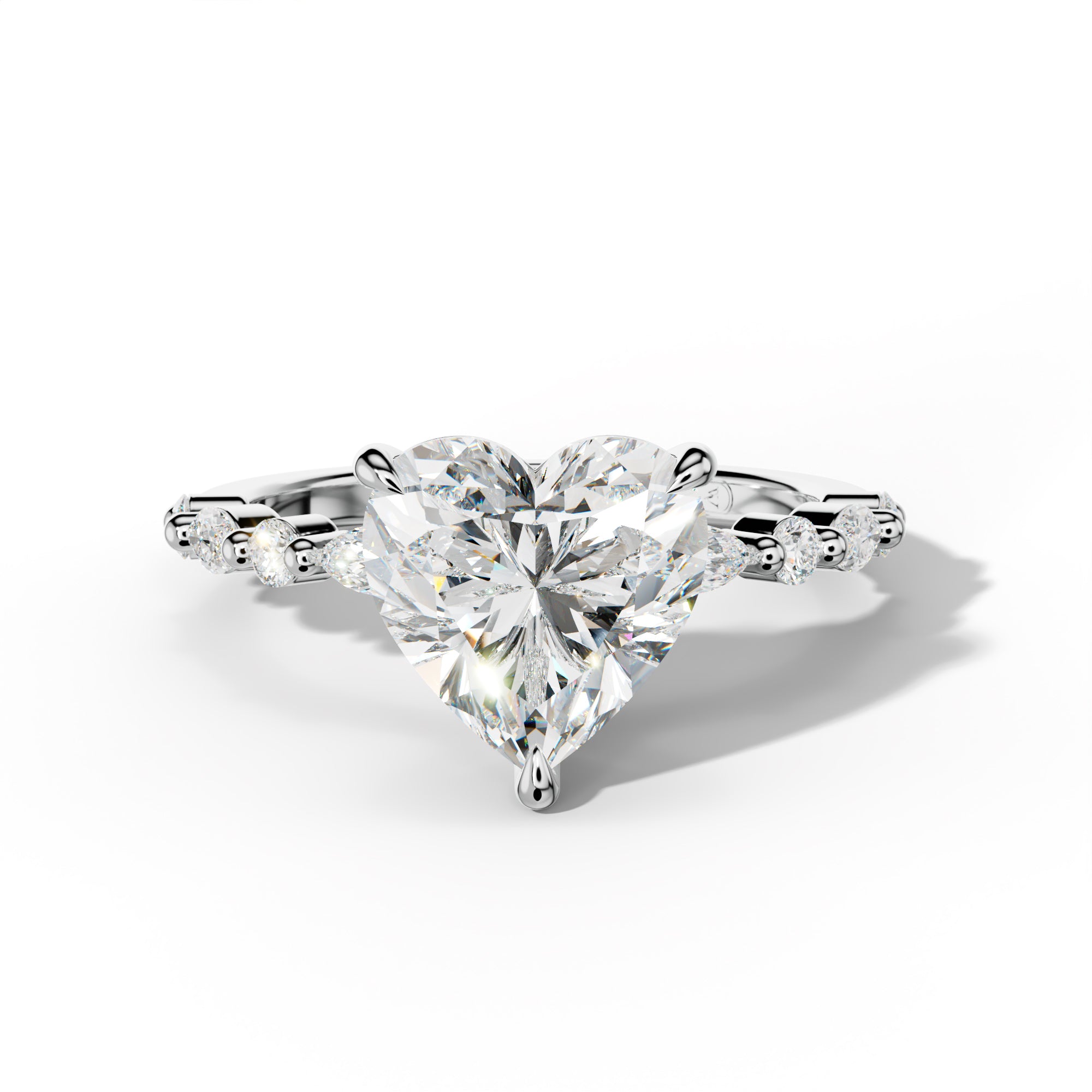 Rosie Heart Diamond Engagement Ring