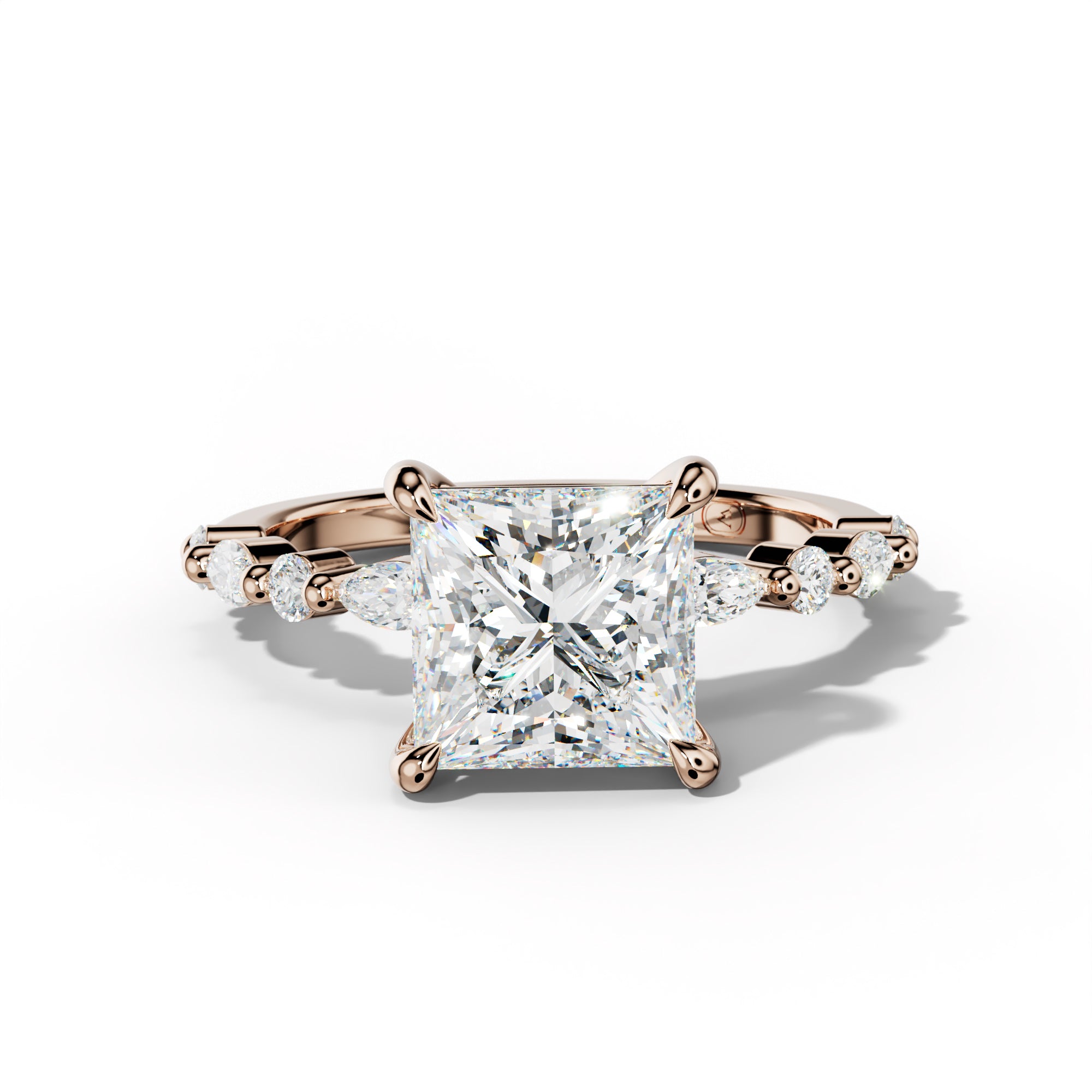 Rosie Princess Cut Engagement Ring