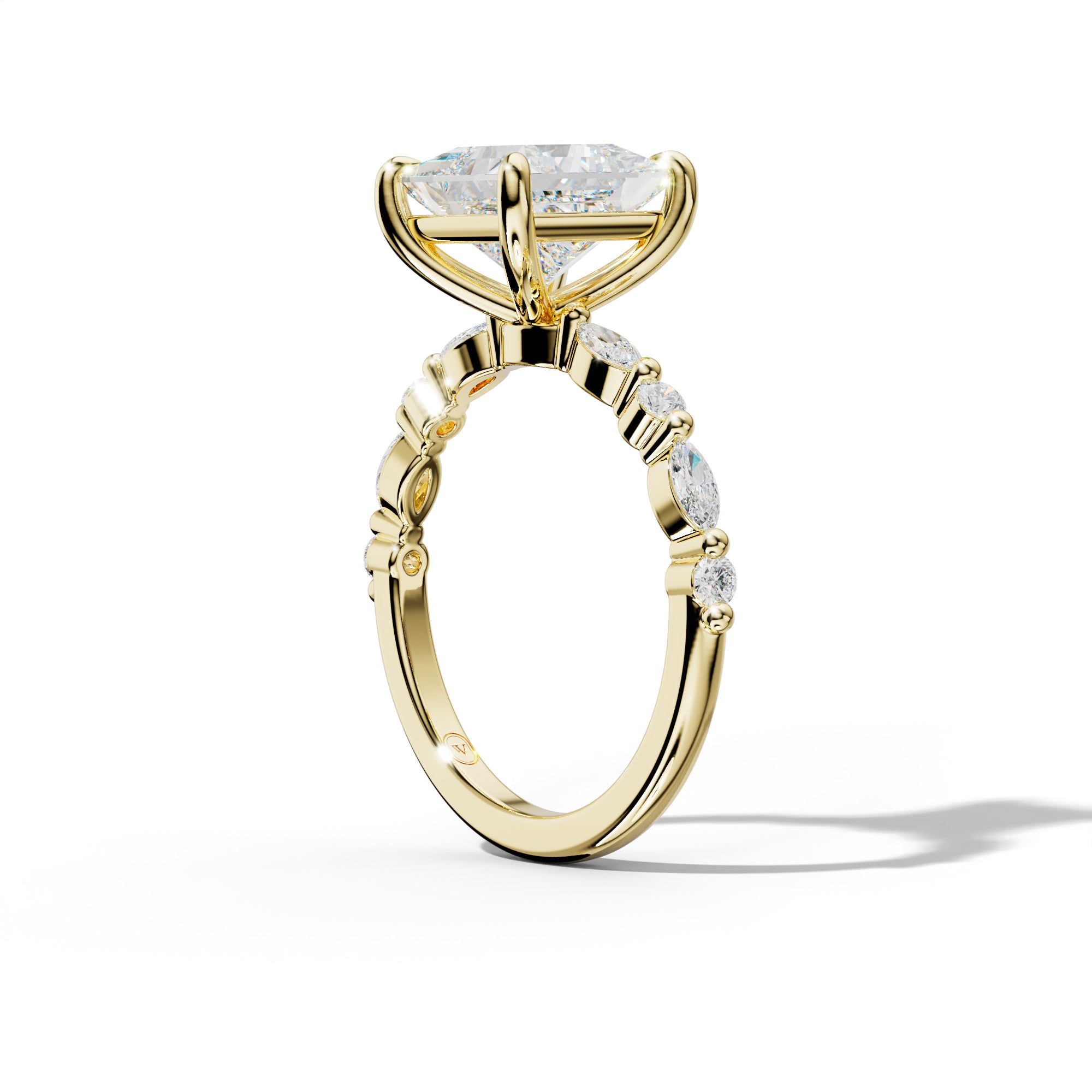 Rosie Princess Cut Engagement Ring