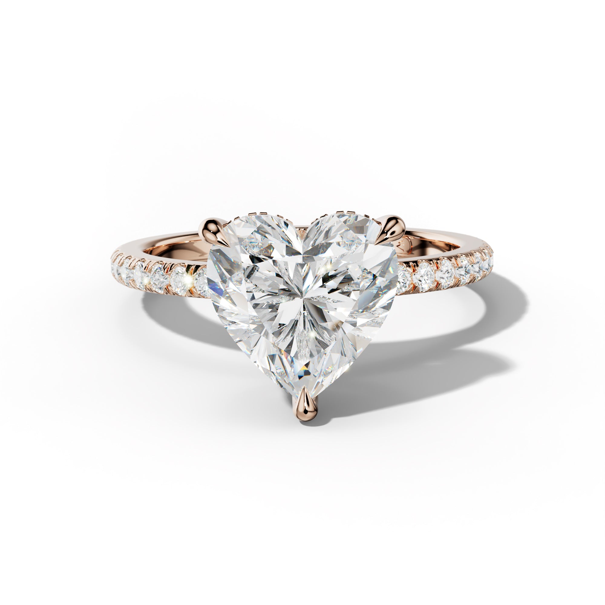 Noor Heart Diamond Engagement Ring
