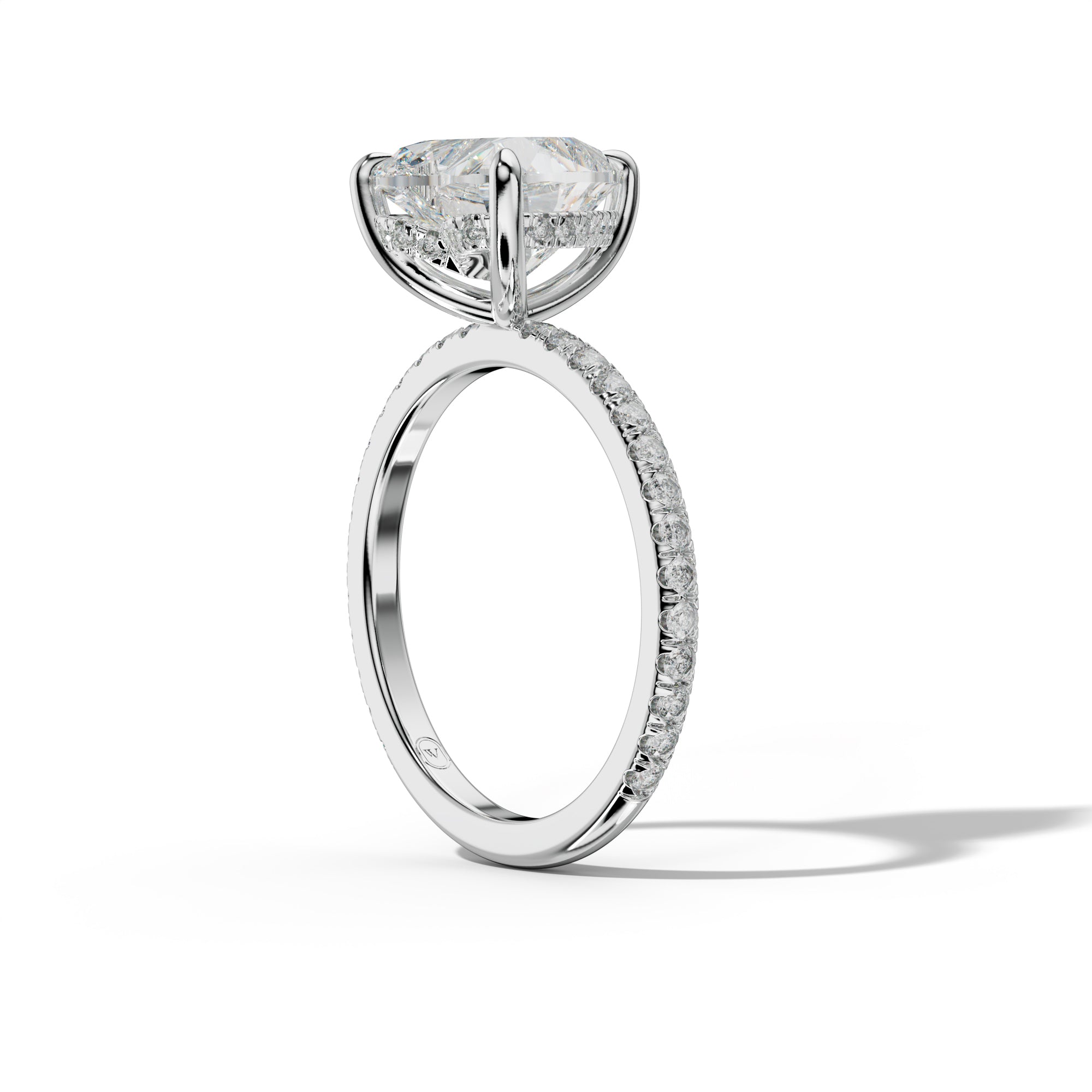 Noor Heart Diamond Engagement Ring