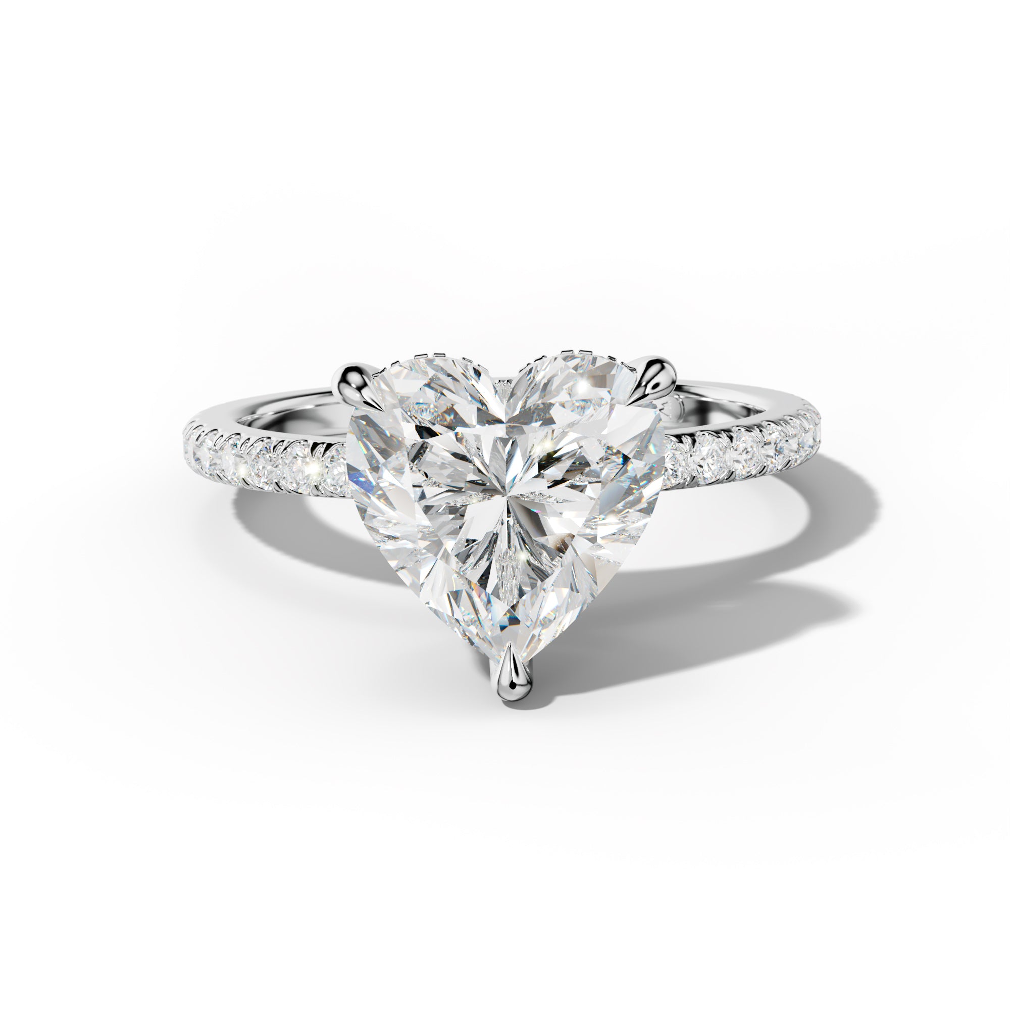 Noor Heart Diamond Engagement Ring