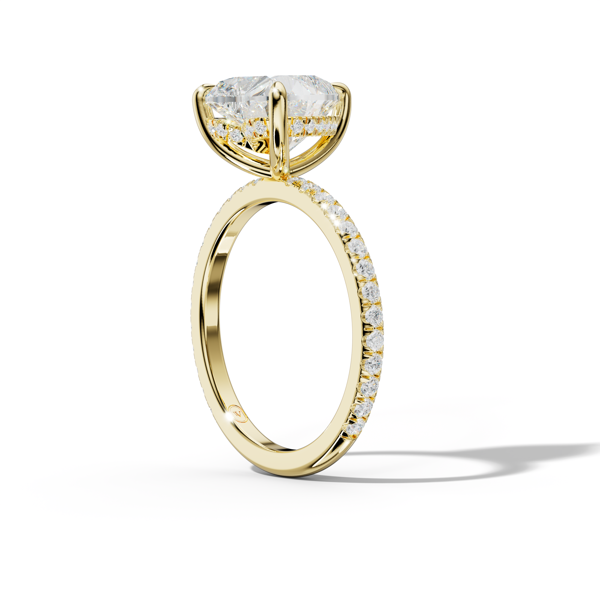 Noor Heart Diamond Engagement Ring