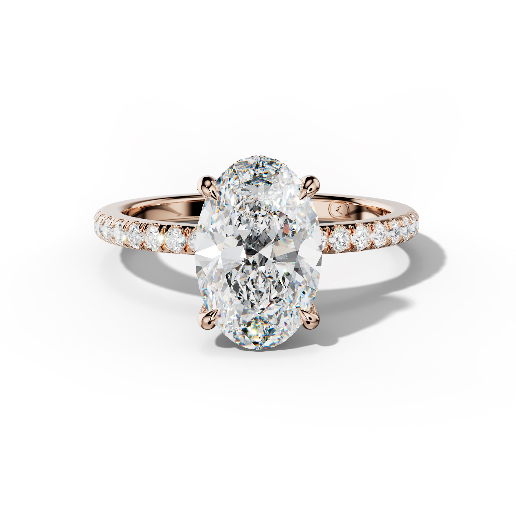 Noor Oval Diamond  Engagement Ring