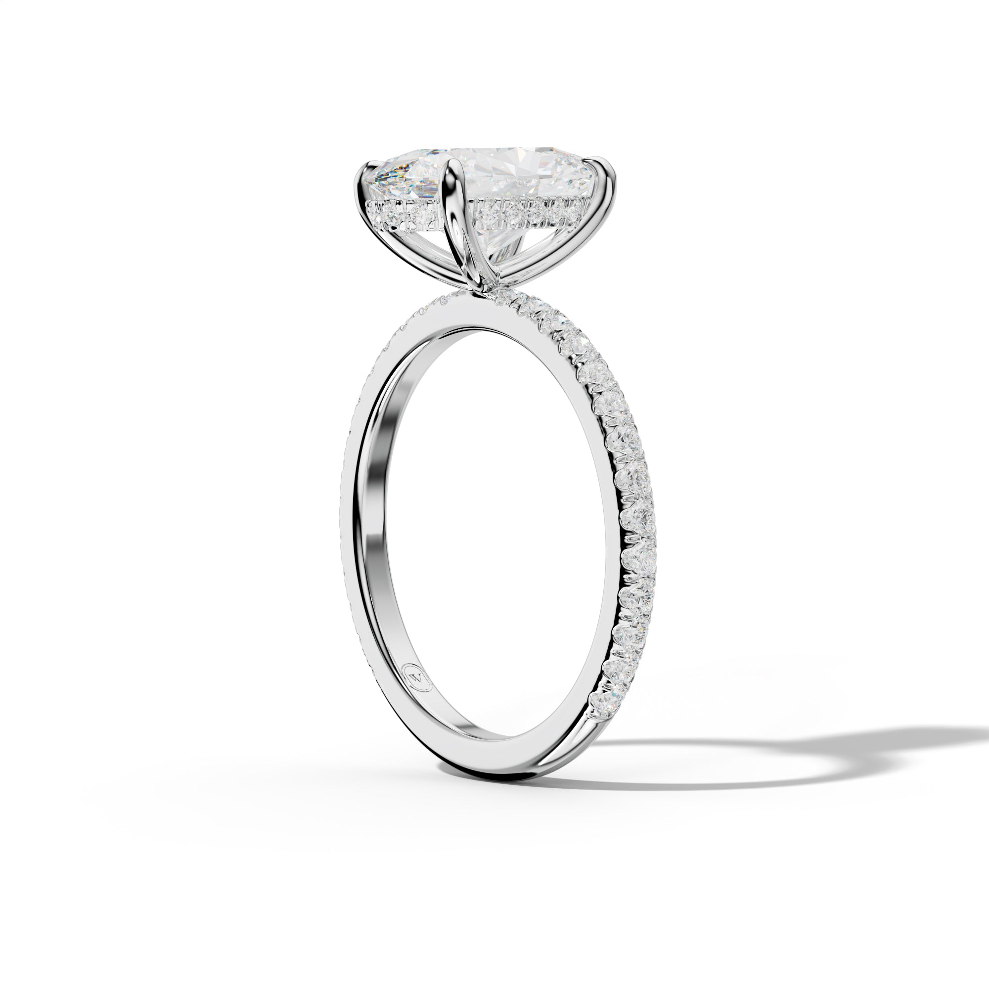Noor Oval Diamond  Engagement Ring
