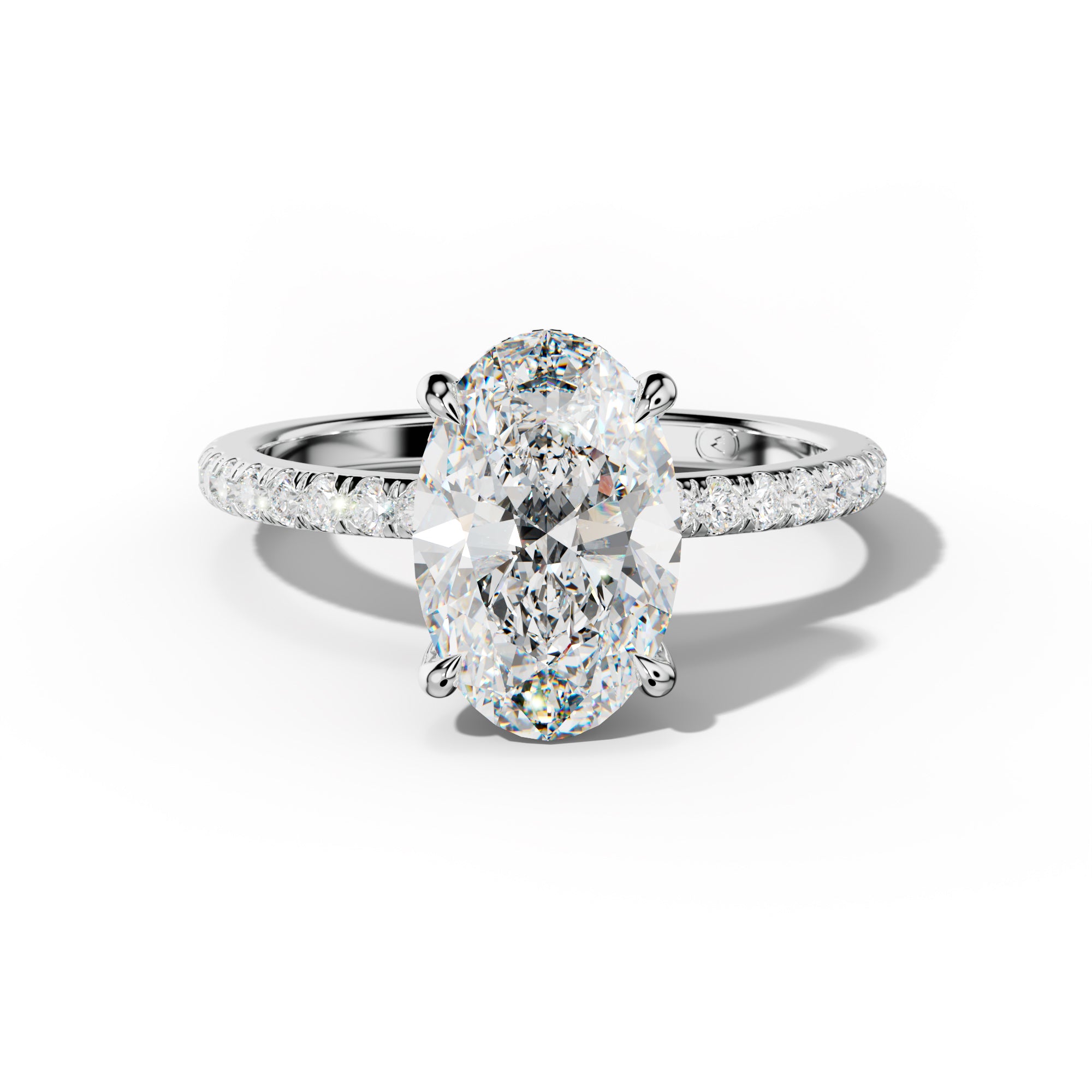 Noor Oval Diamond  Engagement Ring