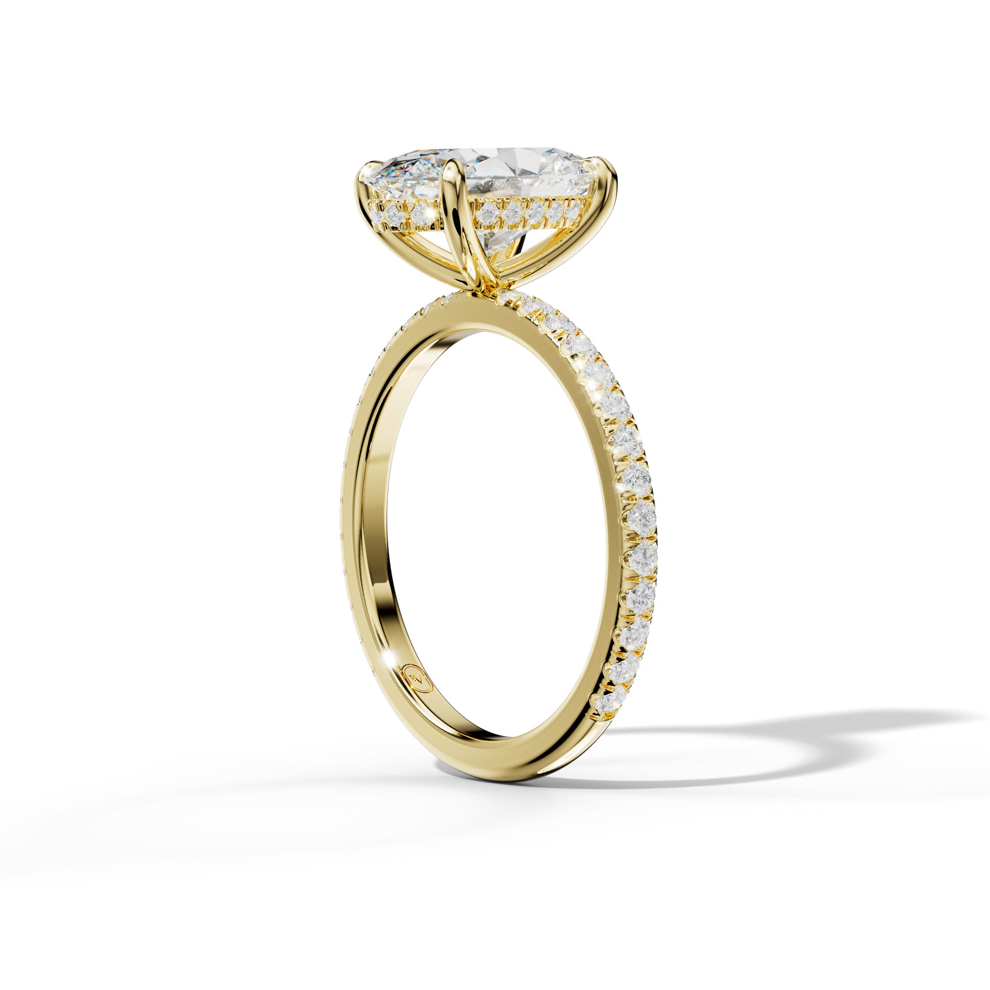 Noor Oval Diamond  Engagement Ring
