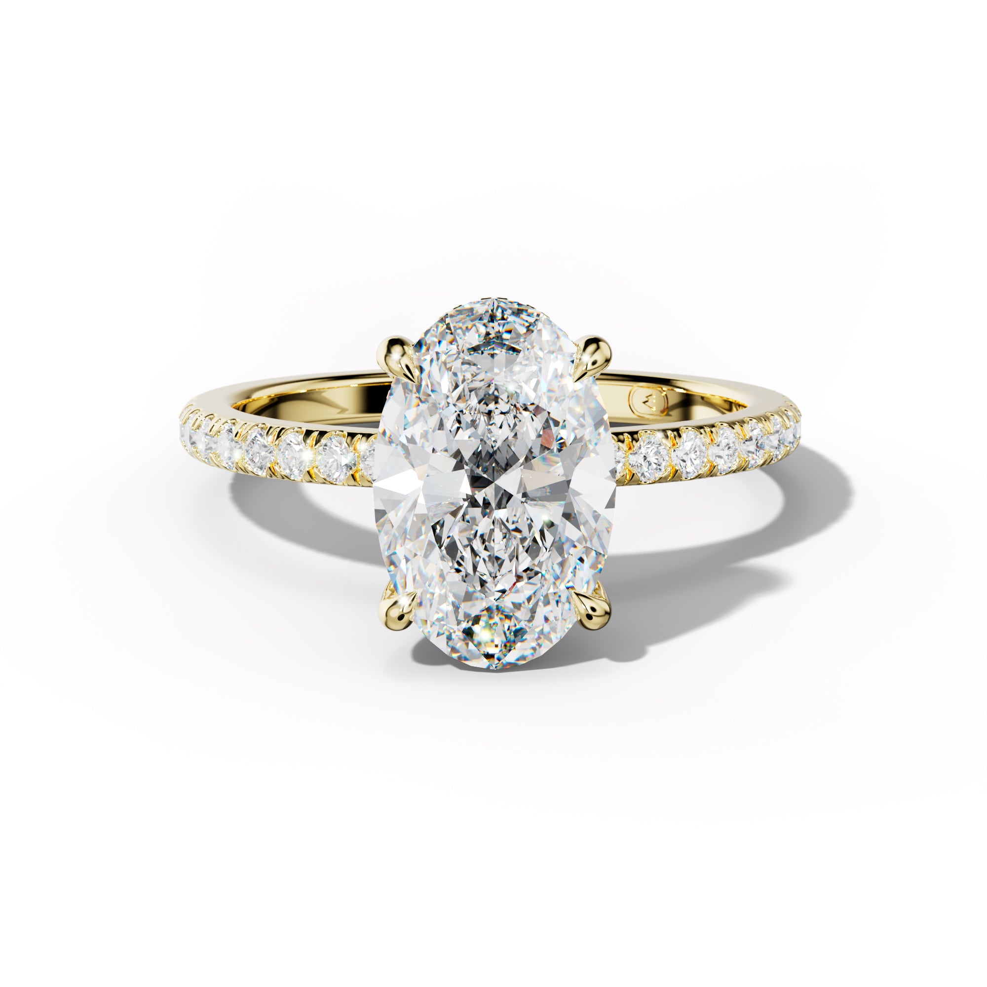Noor Oval Diamond  Engagement Ring
