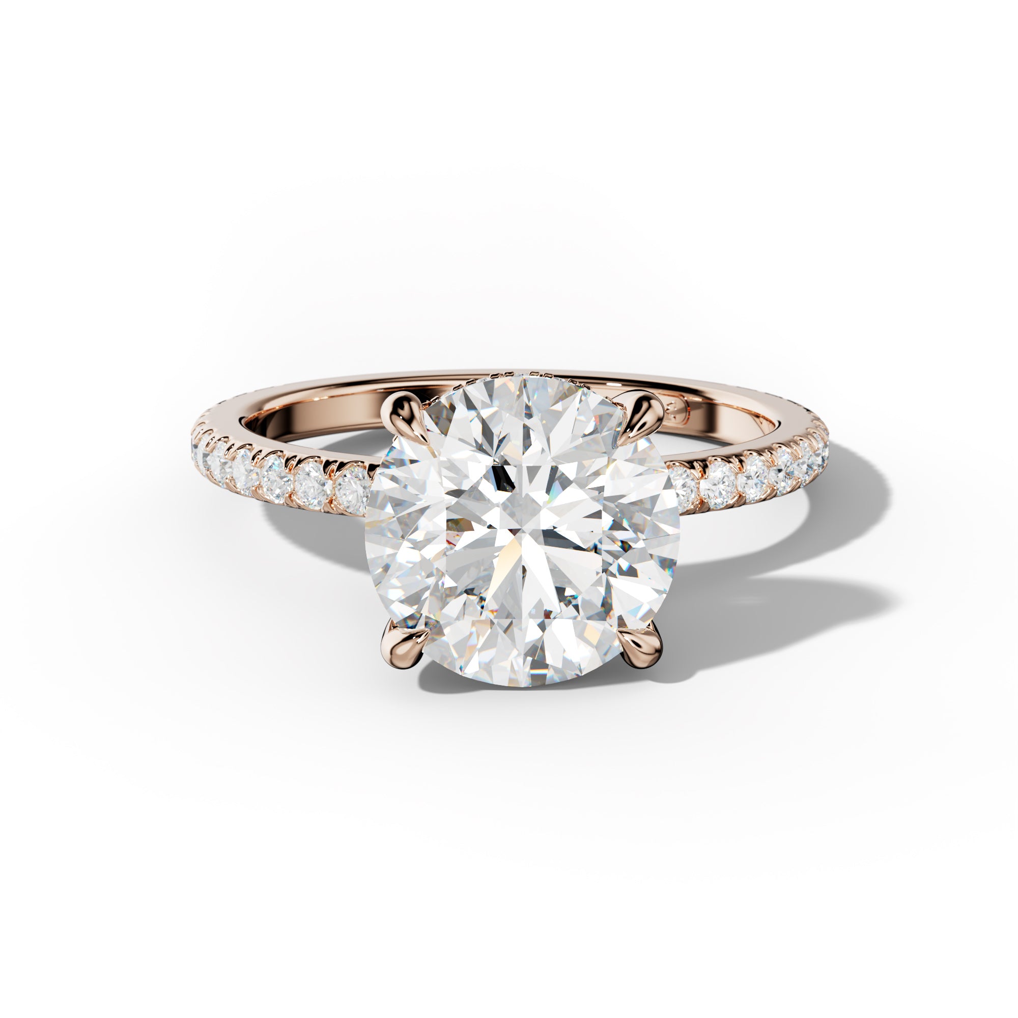 Noor Round Diamond Engagement Ring