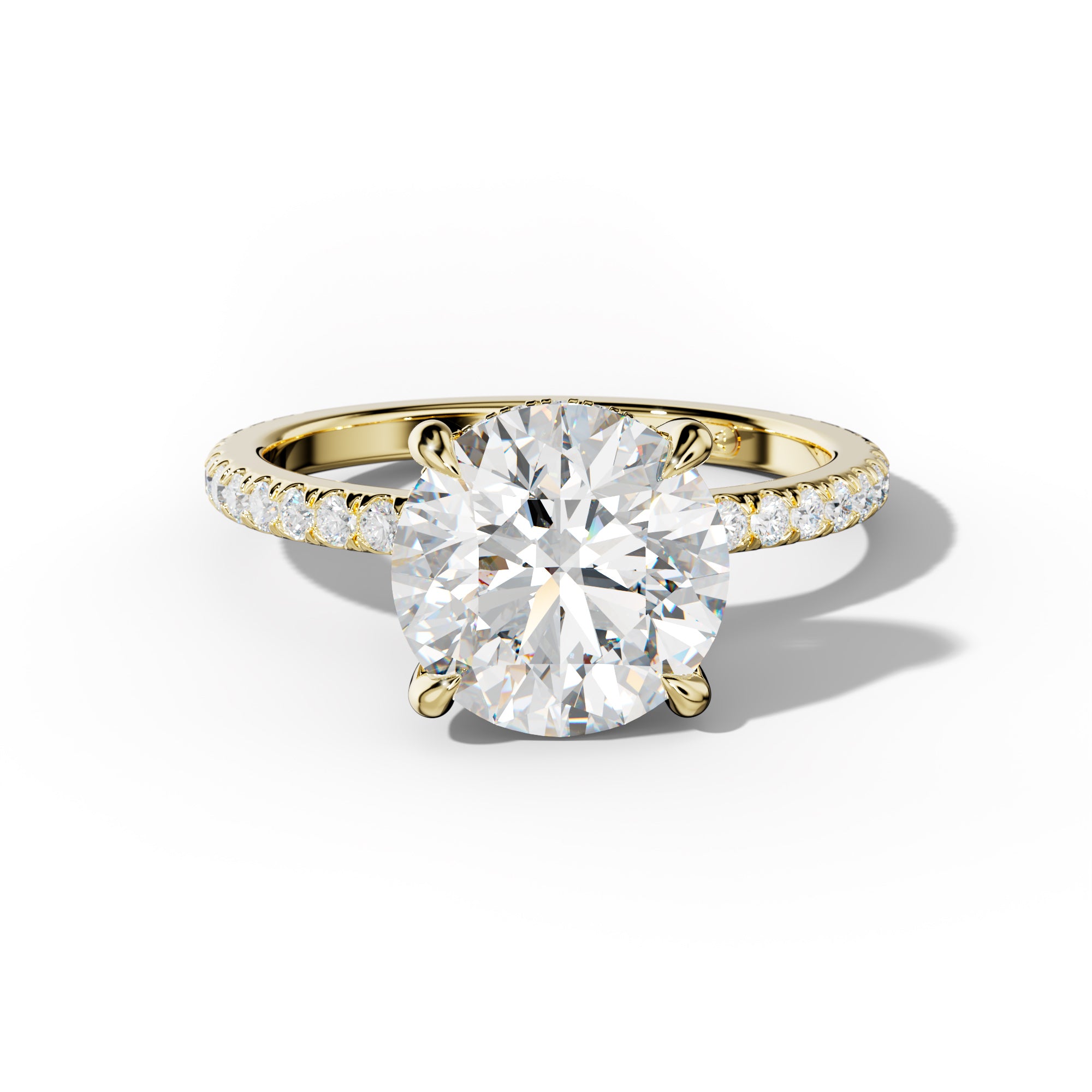 Noor Round Diamond Engagement Ring