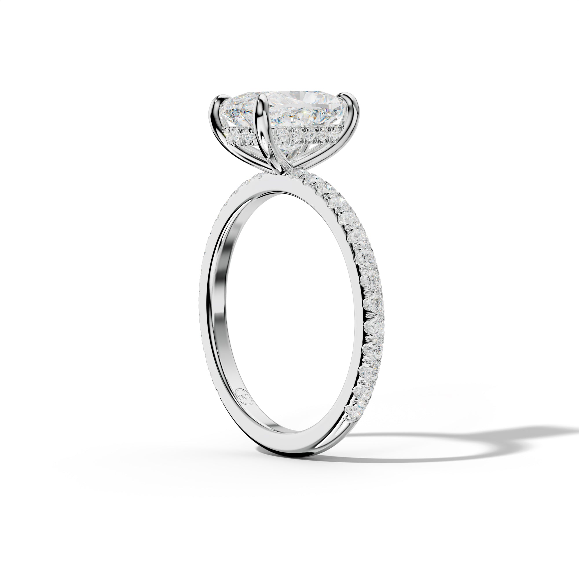 Noor Elongated Cushion Diamond Engagement Ring