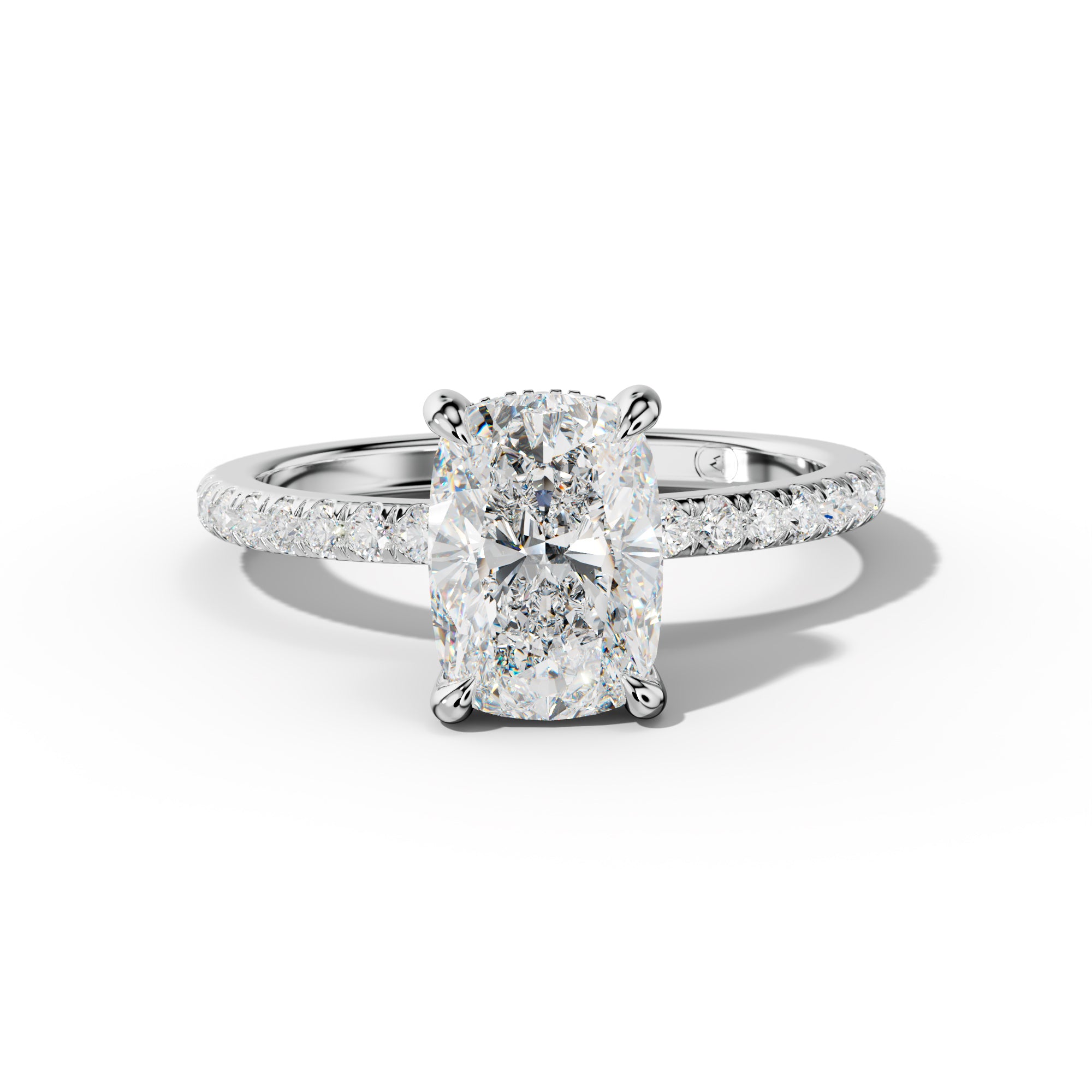 Noor Elongated Cushion Diamond Engagement Ring