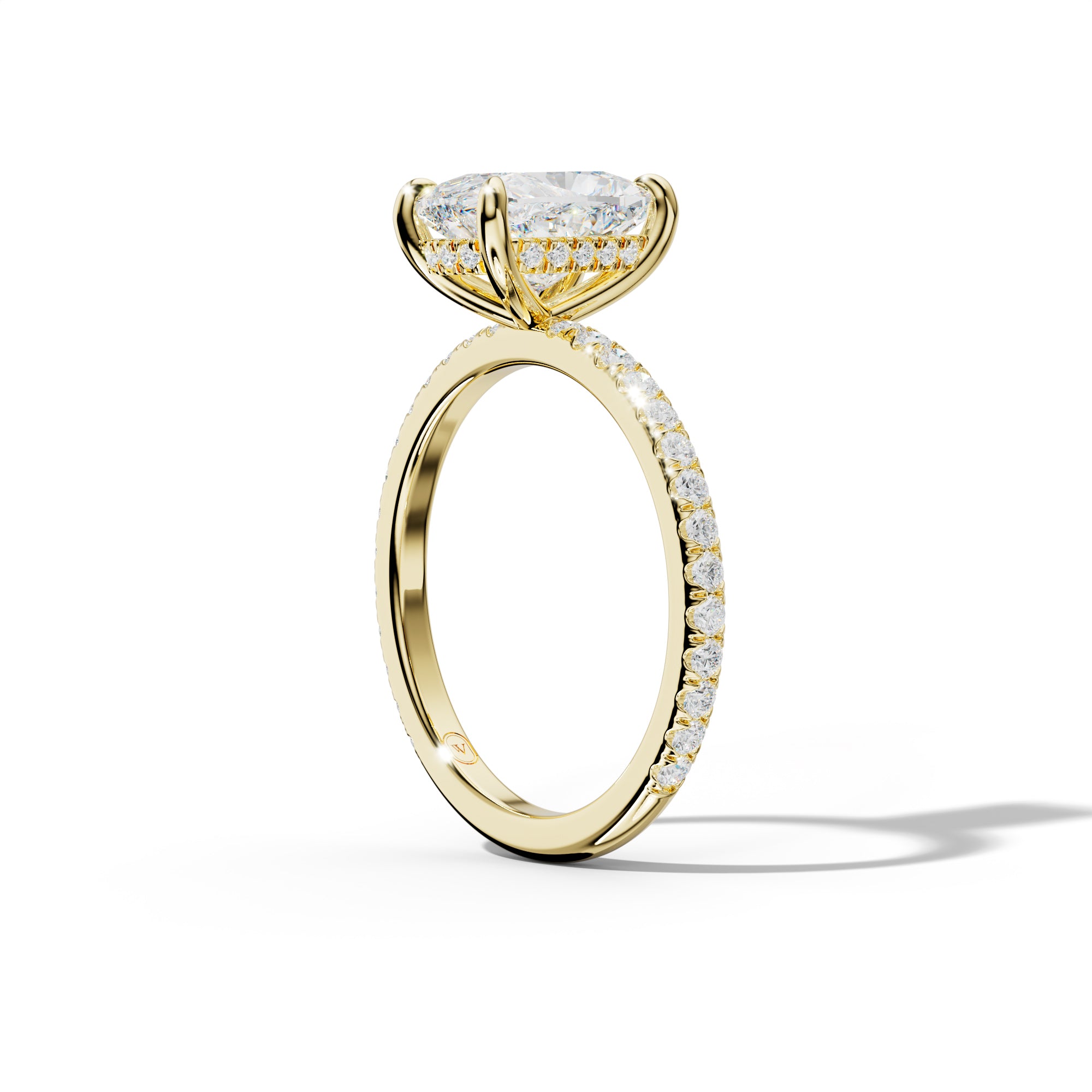 Noor Elongated Cushion Diamond Engagement Ring