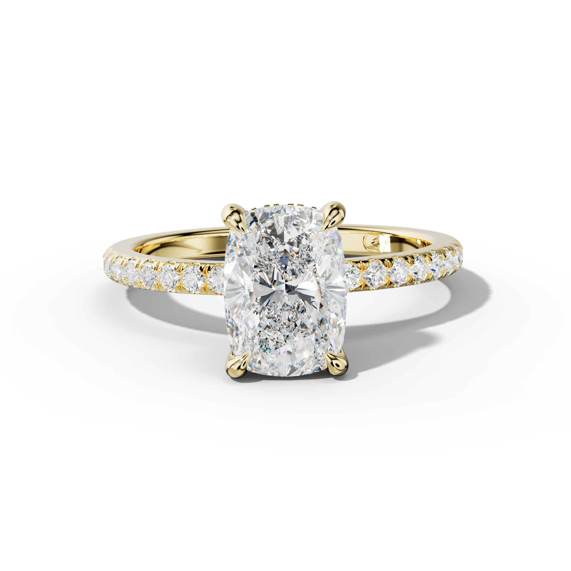 Noor Elongated Cushion Diamond Engagement Ring