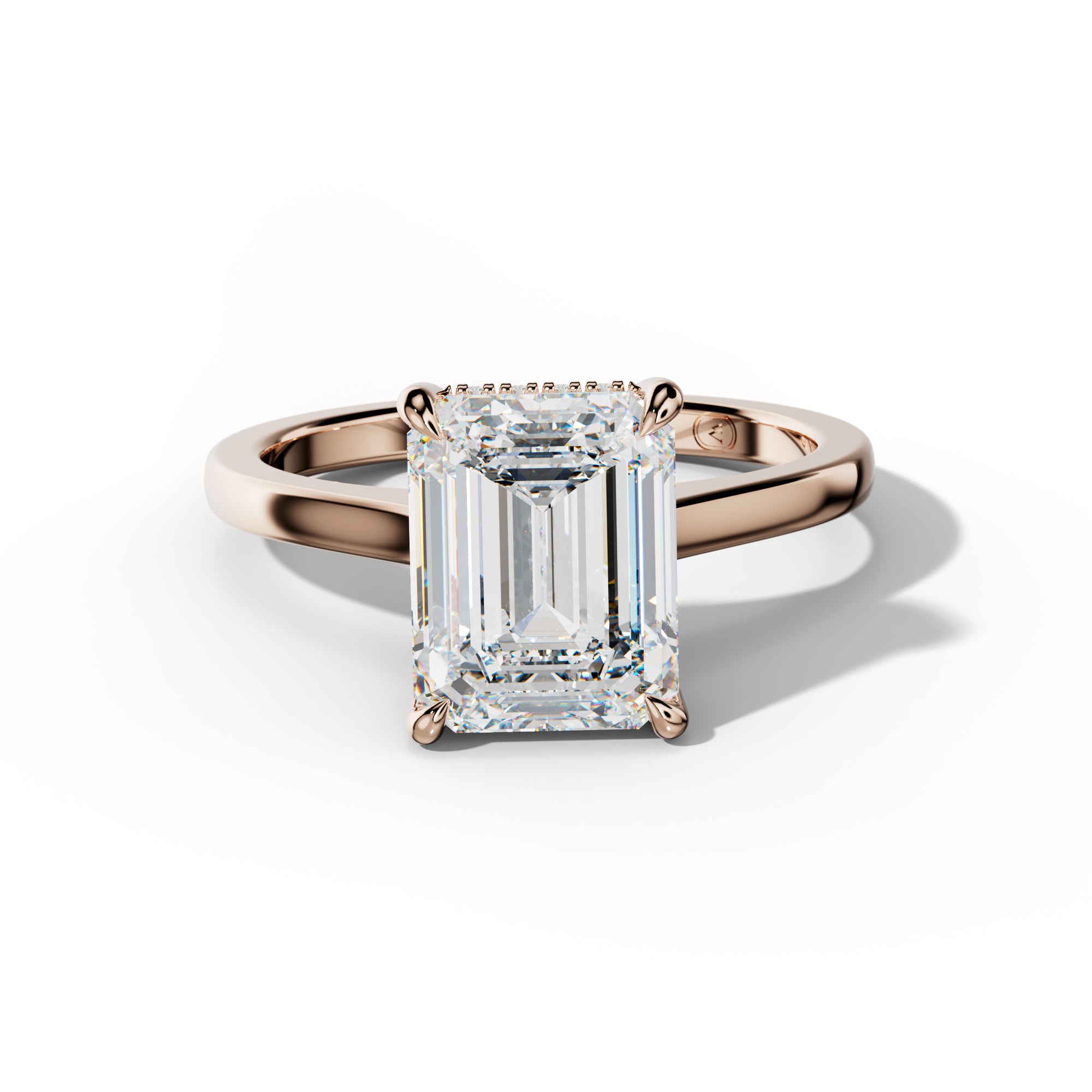 Lilly Emerald Cut Engagement Ring