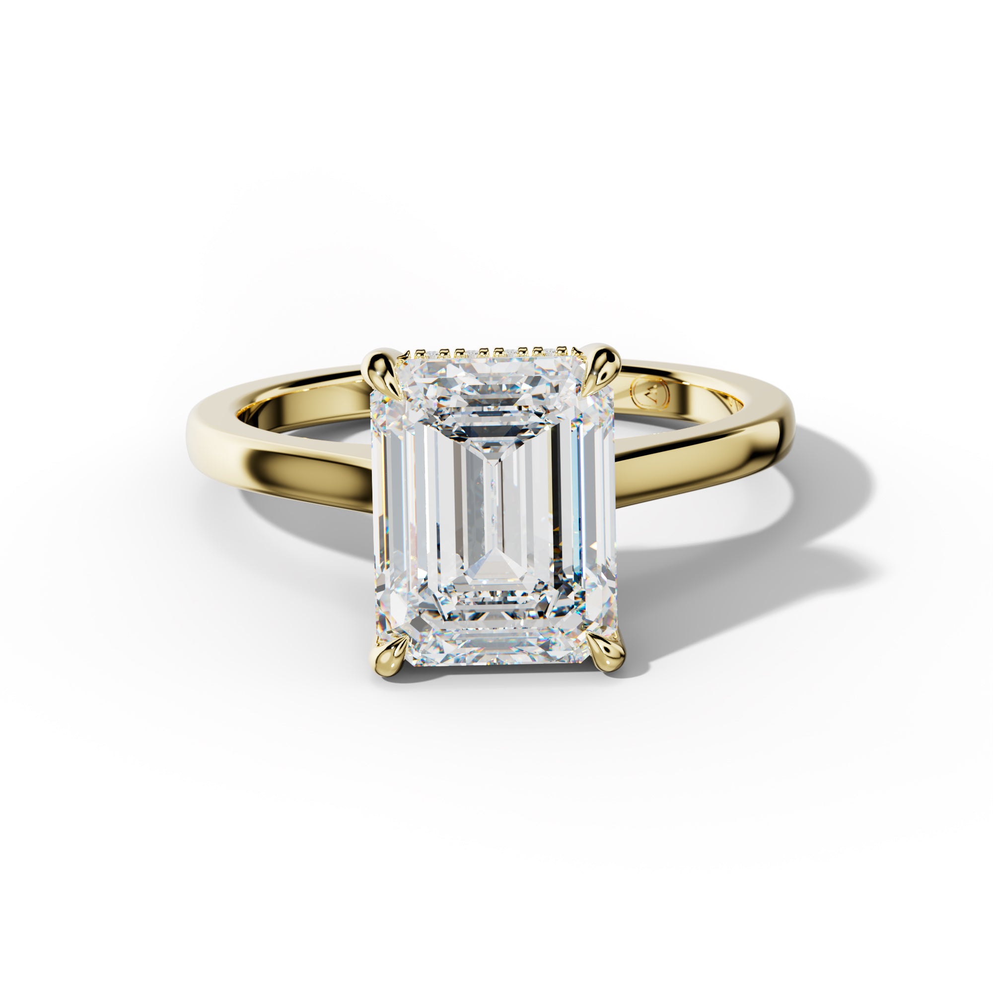 Lilly Emerald Cut Engagement Ring