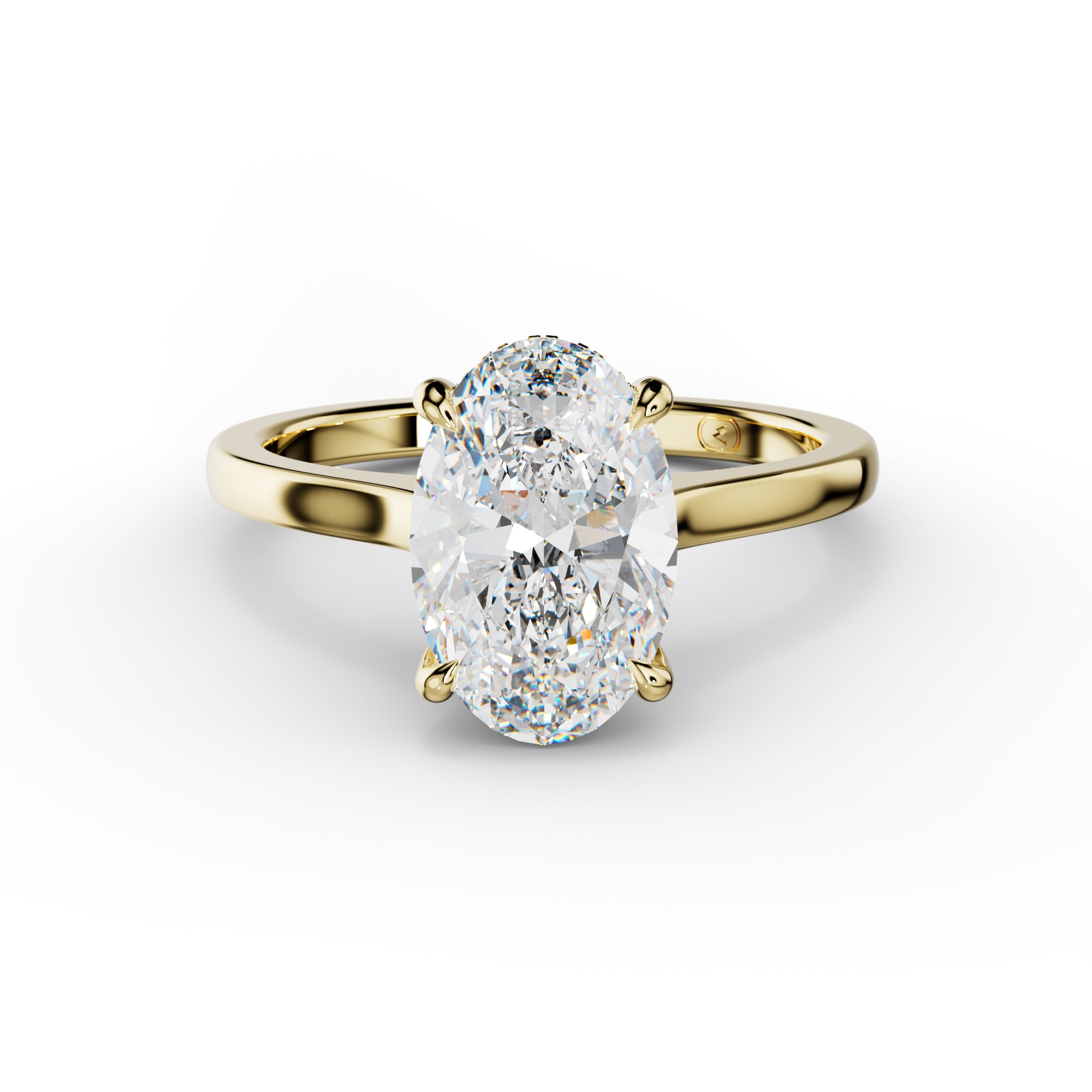 Lilly Oval Diamond Engagement Ring