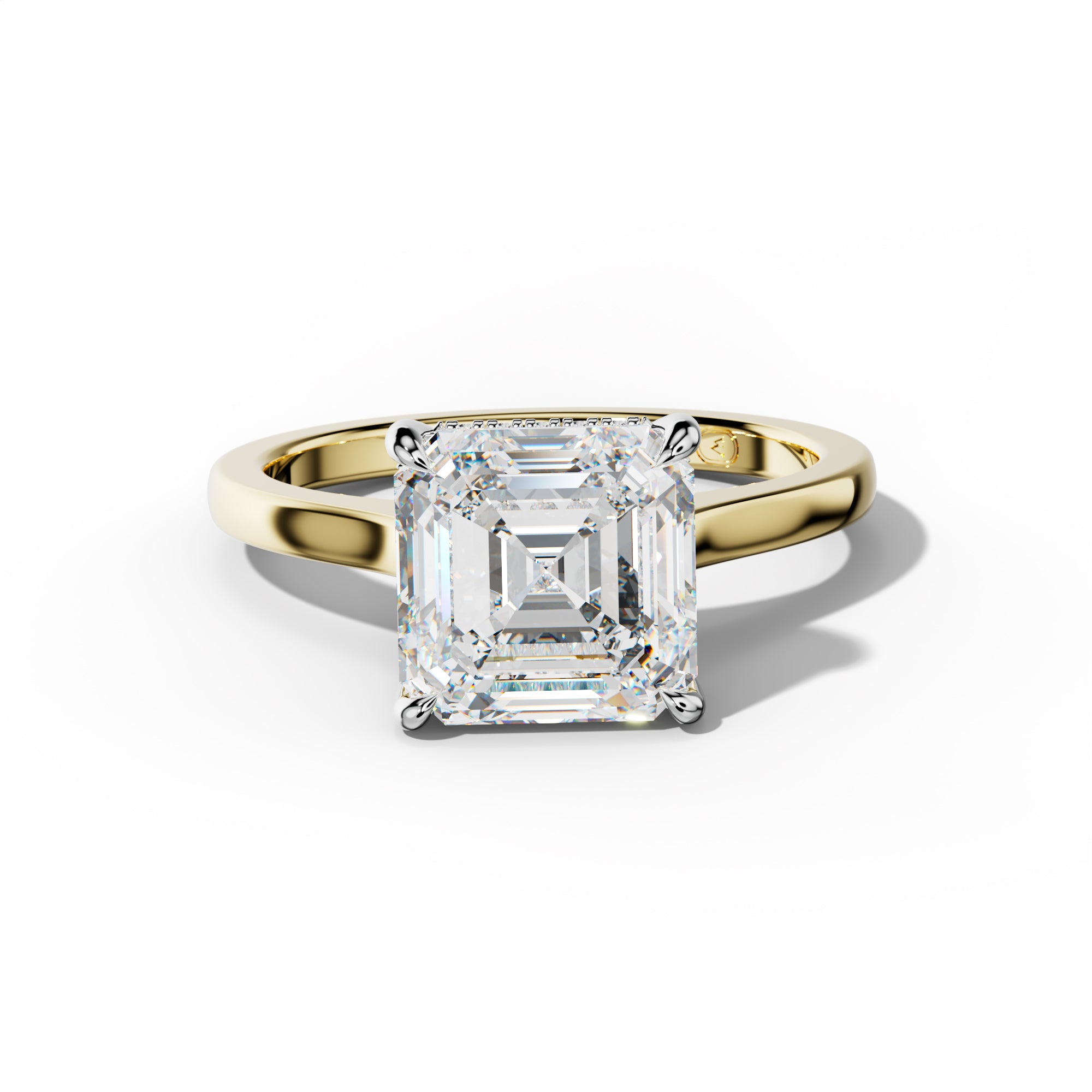 Lilly Asscher Diamond Engagement Ring